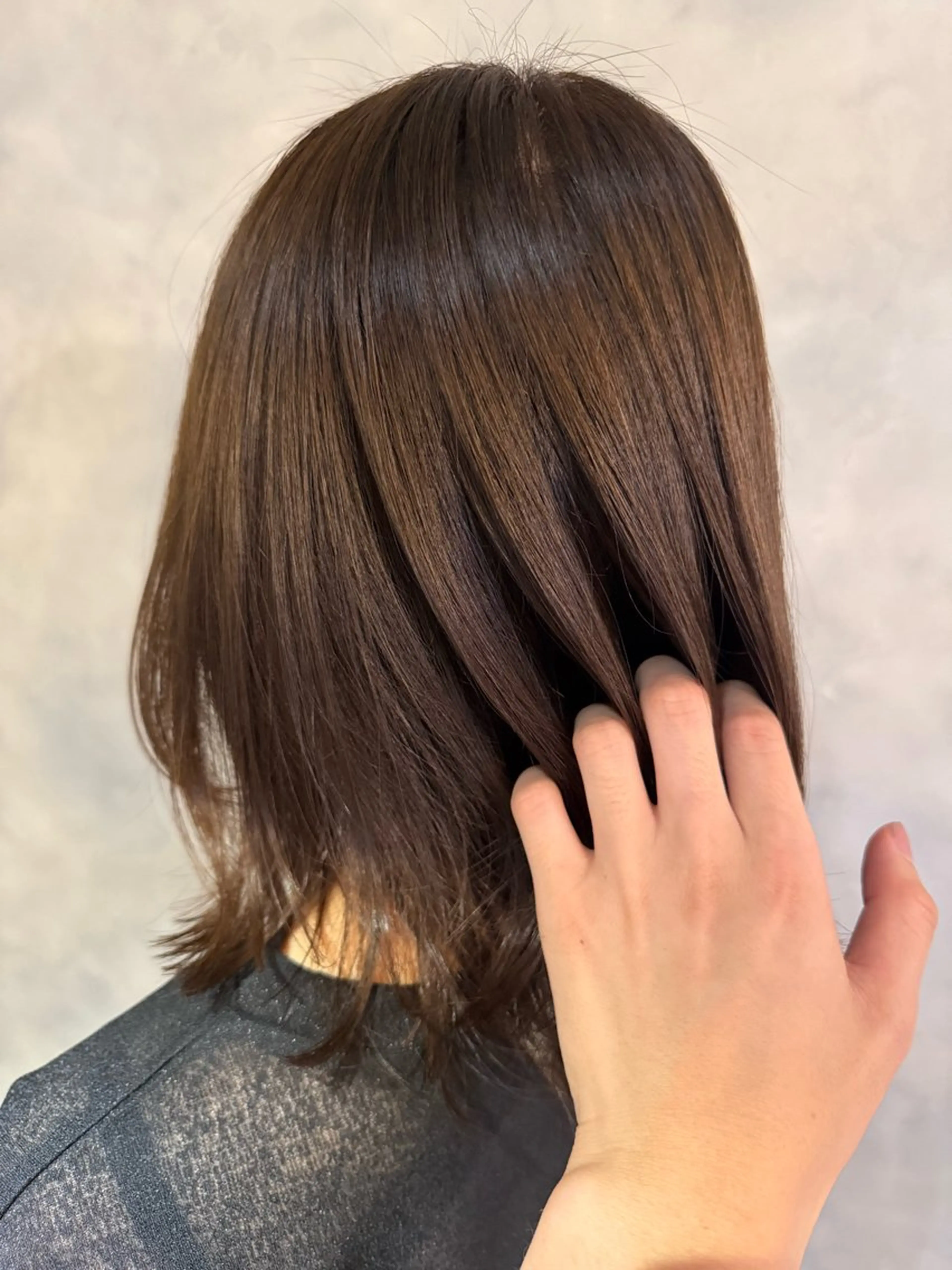 ミディアム カラー ブラウンカラー カット ヘアカラー soyon 心斎橋店のヘアスタイル