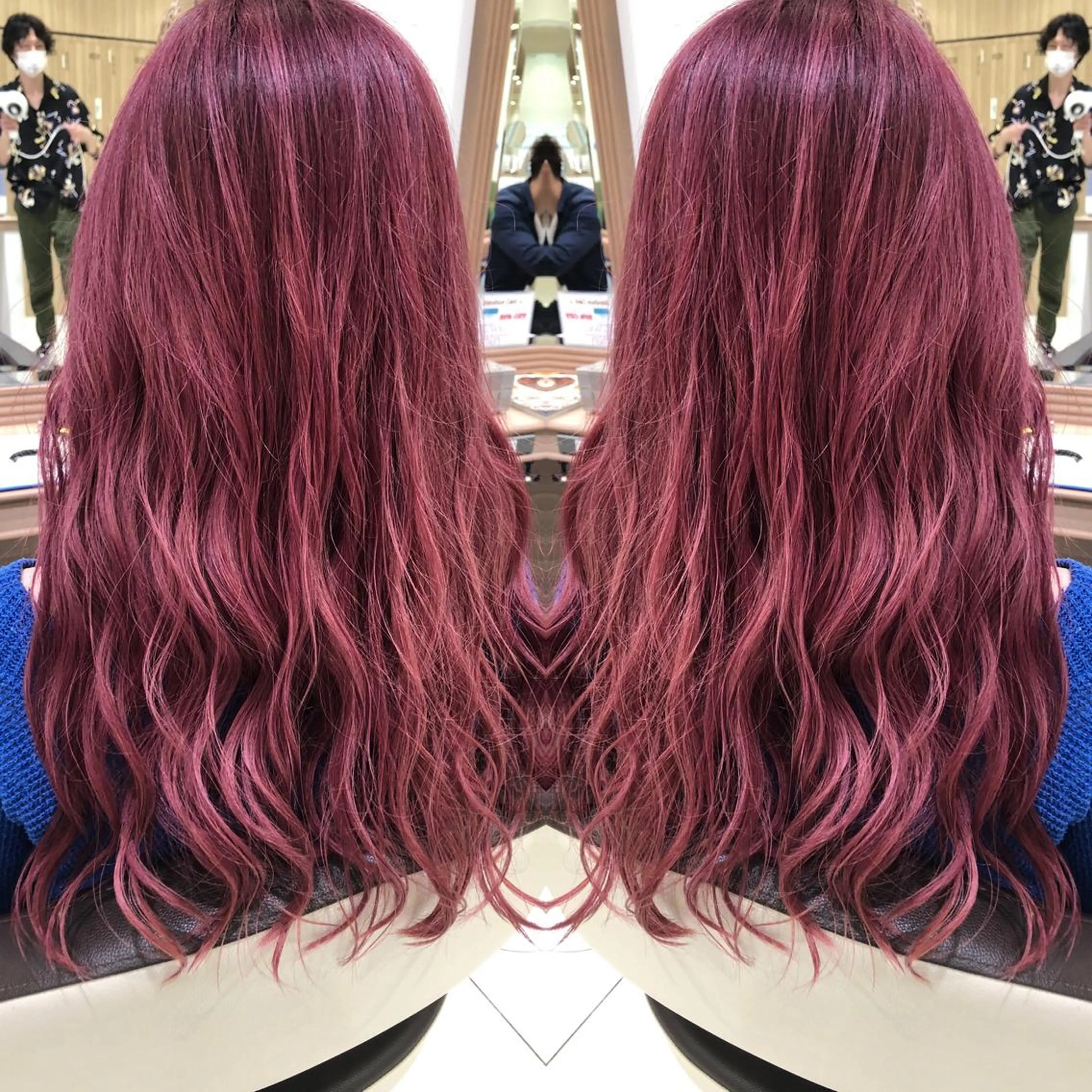 セミロング カラー 韓国レイヤー×透明感 カラー/山崎一輝のヘアスタイル