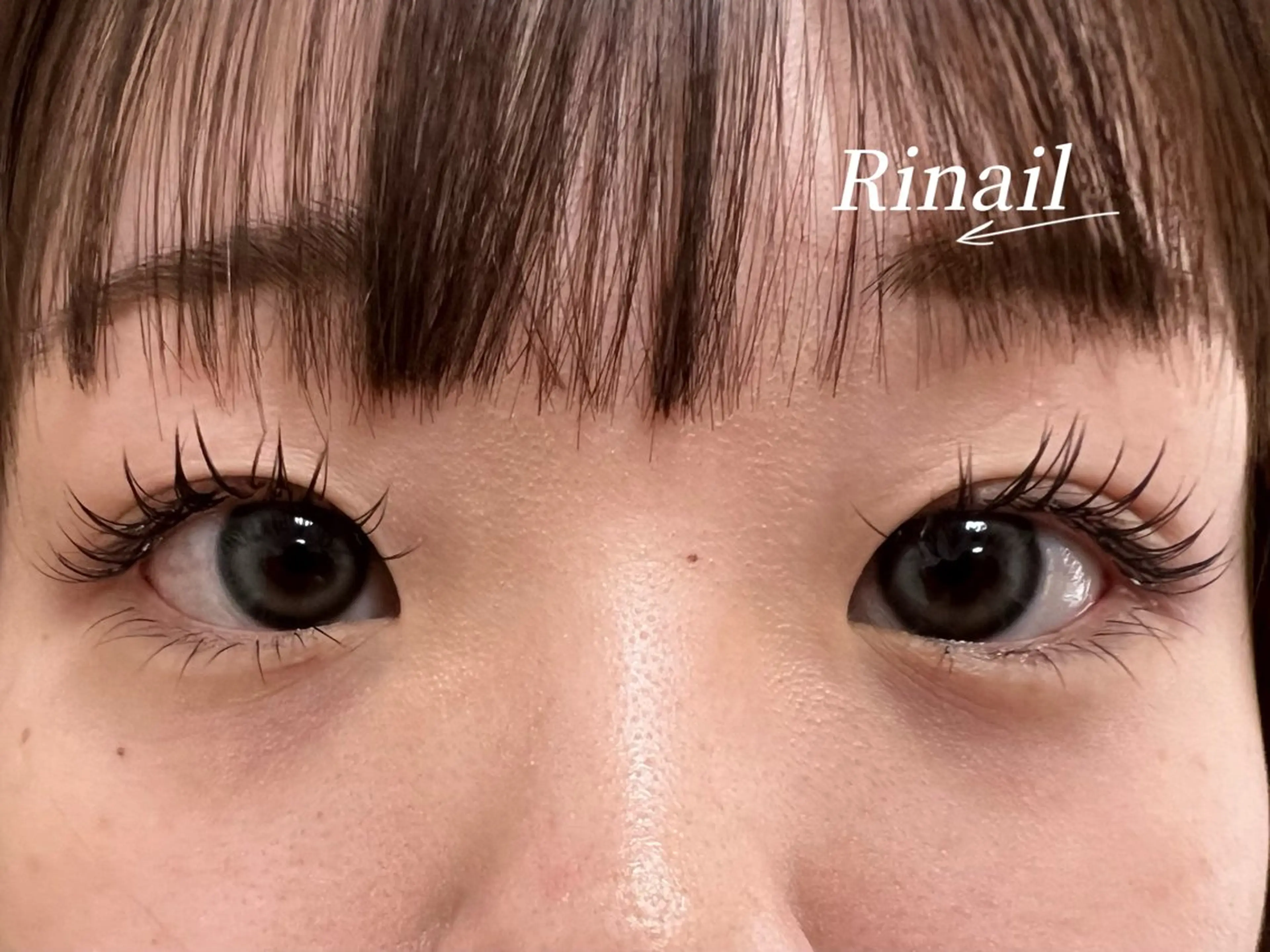 マツエク・マツパ バインドロック フラットラッシュ ナチュラル パリジェンヌラッシュリフト まつげパーマ YK Rinのネイルデザイン