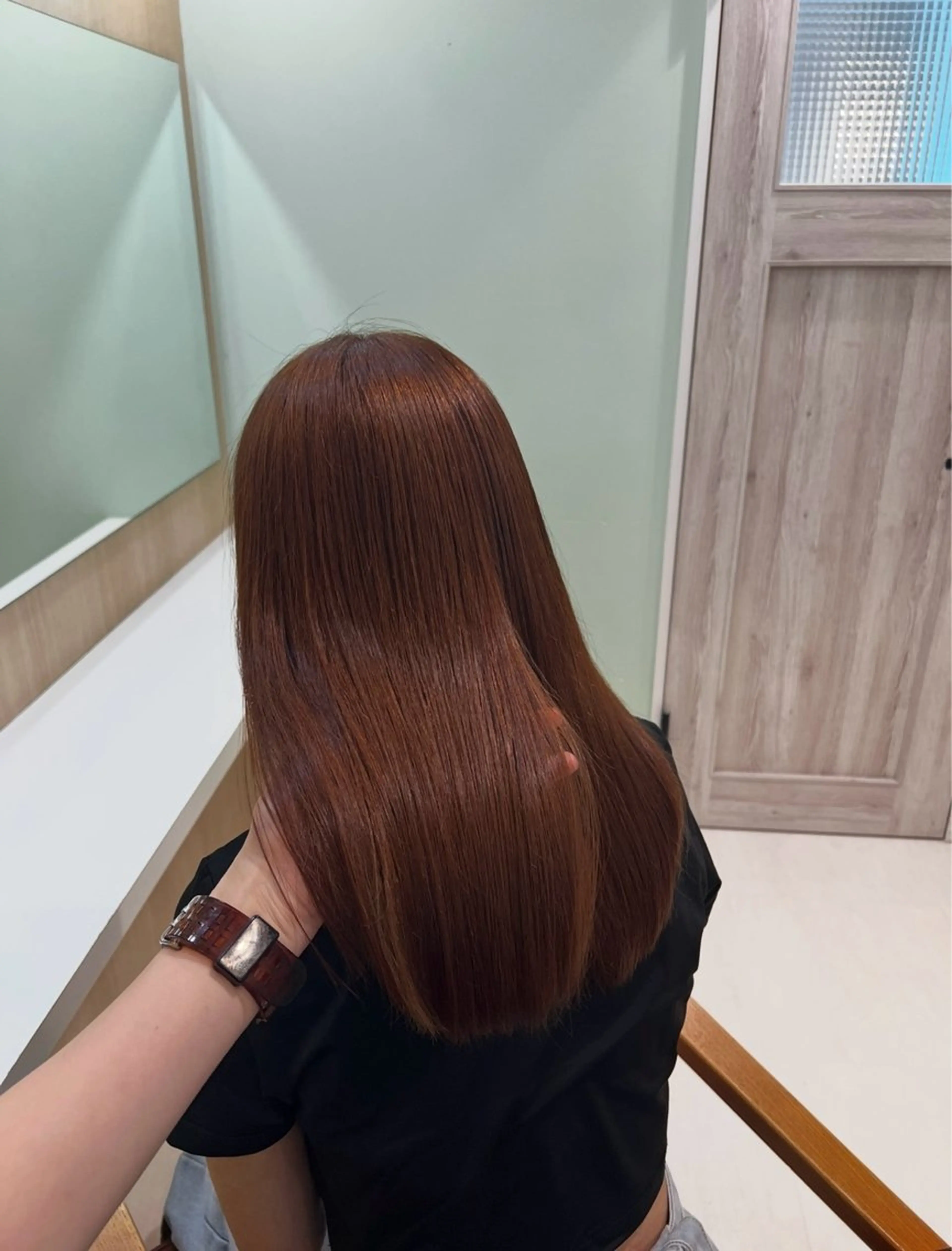 ロング ヘアカラー ‪🤎艶感ベージュ/ ミルクティー‪🤎のヘアスタイル