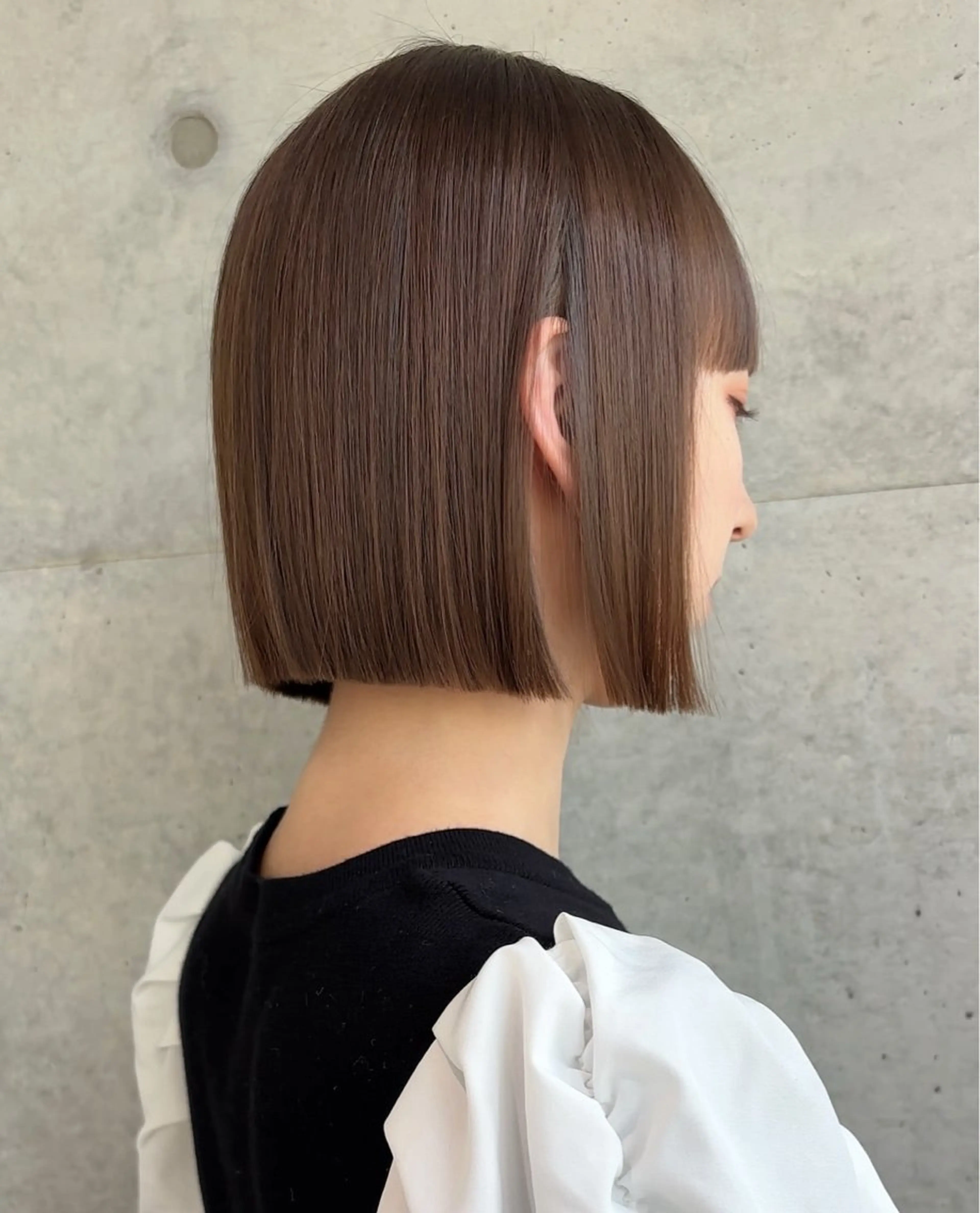 ショート カラー カット 縮毛矯正 トリートメント Lond Bloom 天神ショート/ボブのヘアスタイル