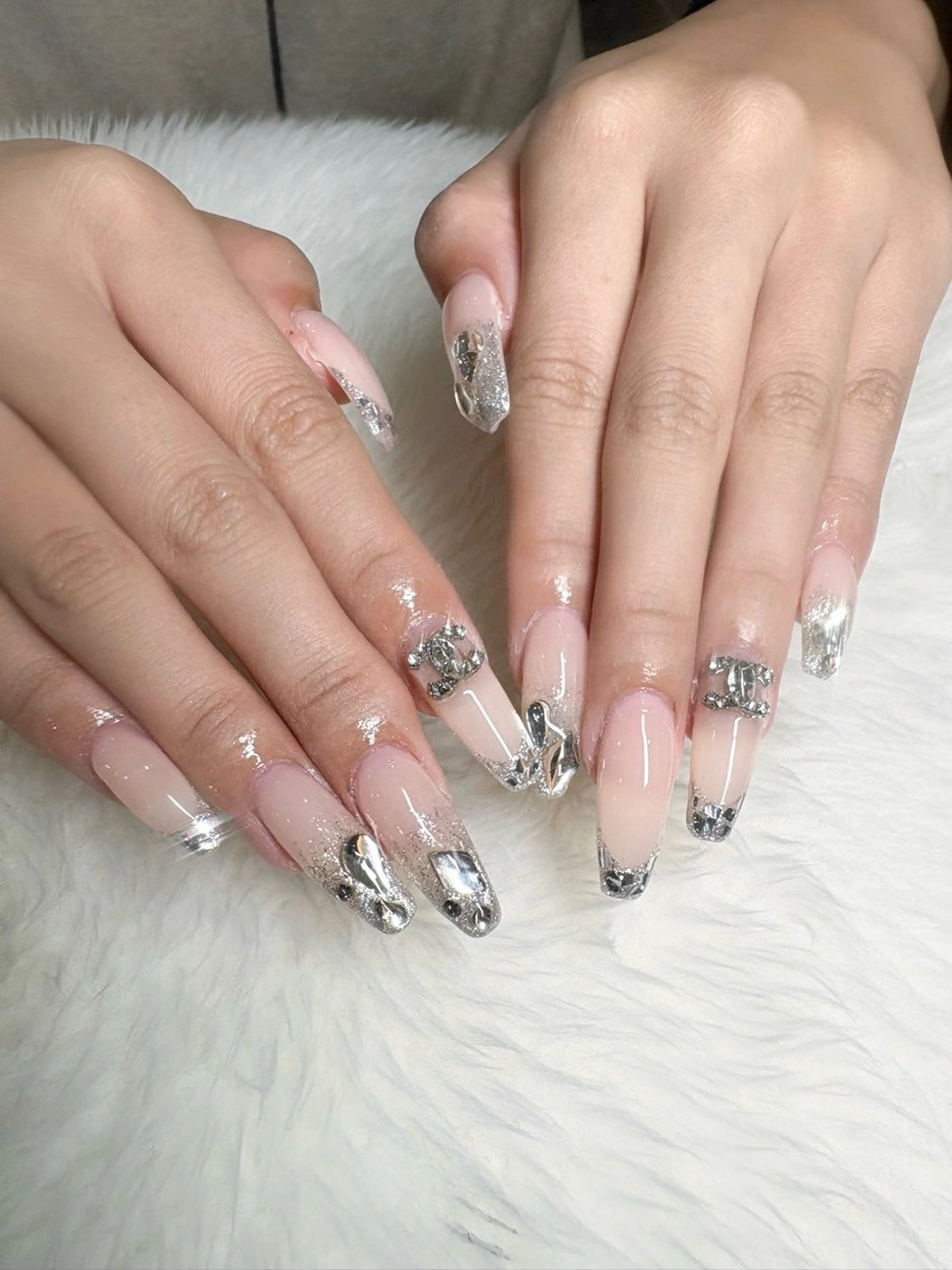 ネイル ハンドネイル 💖長さ出し＆ワンホ ンネイルaya💖のネイルデザイン