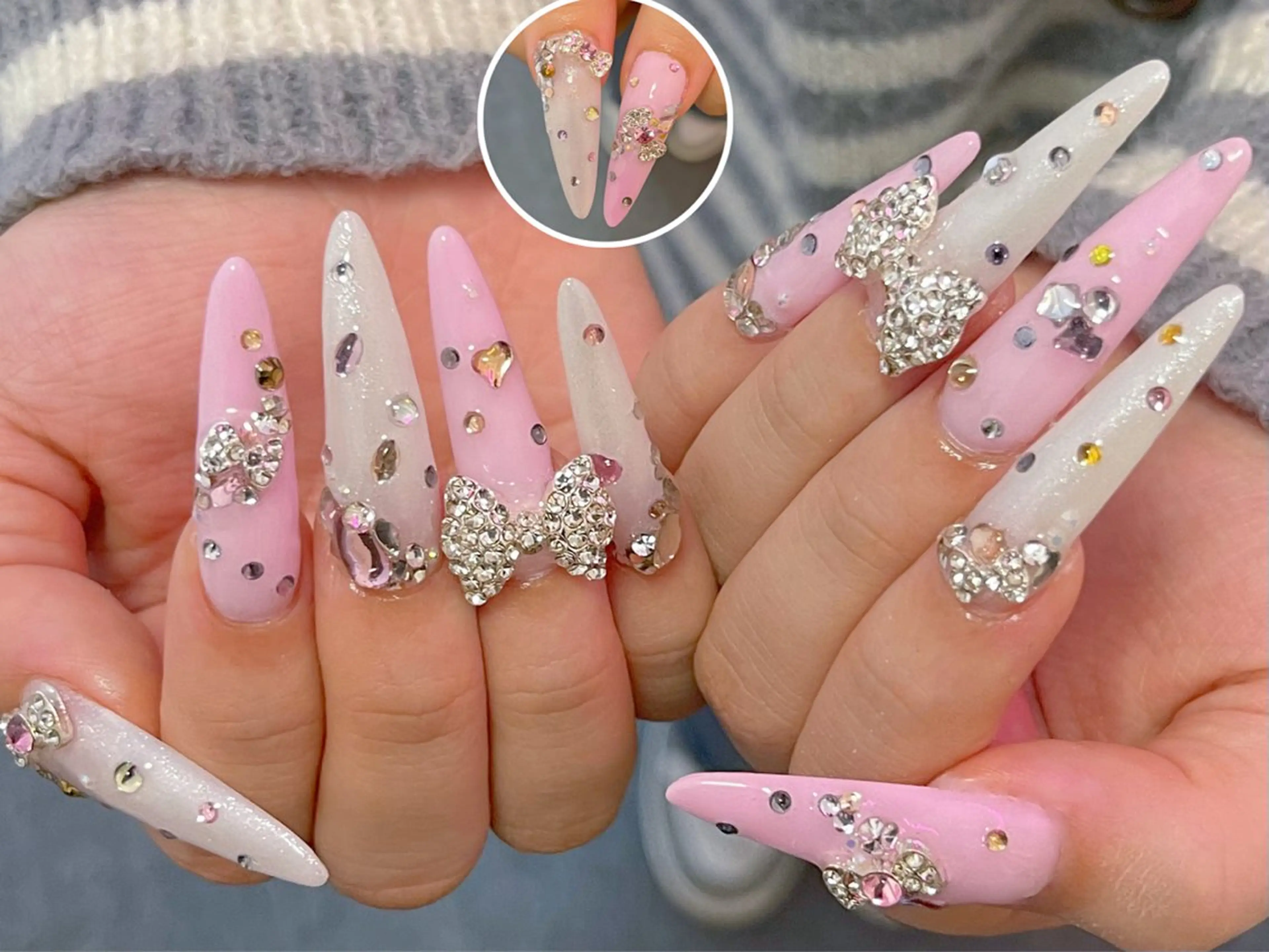 ネイル ボルドー チークネイル 長さ出し フレンチネイル ジェルネイル アンアンBelle Nail 池袋のネイルデザイン