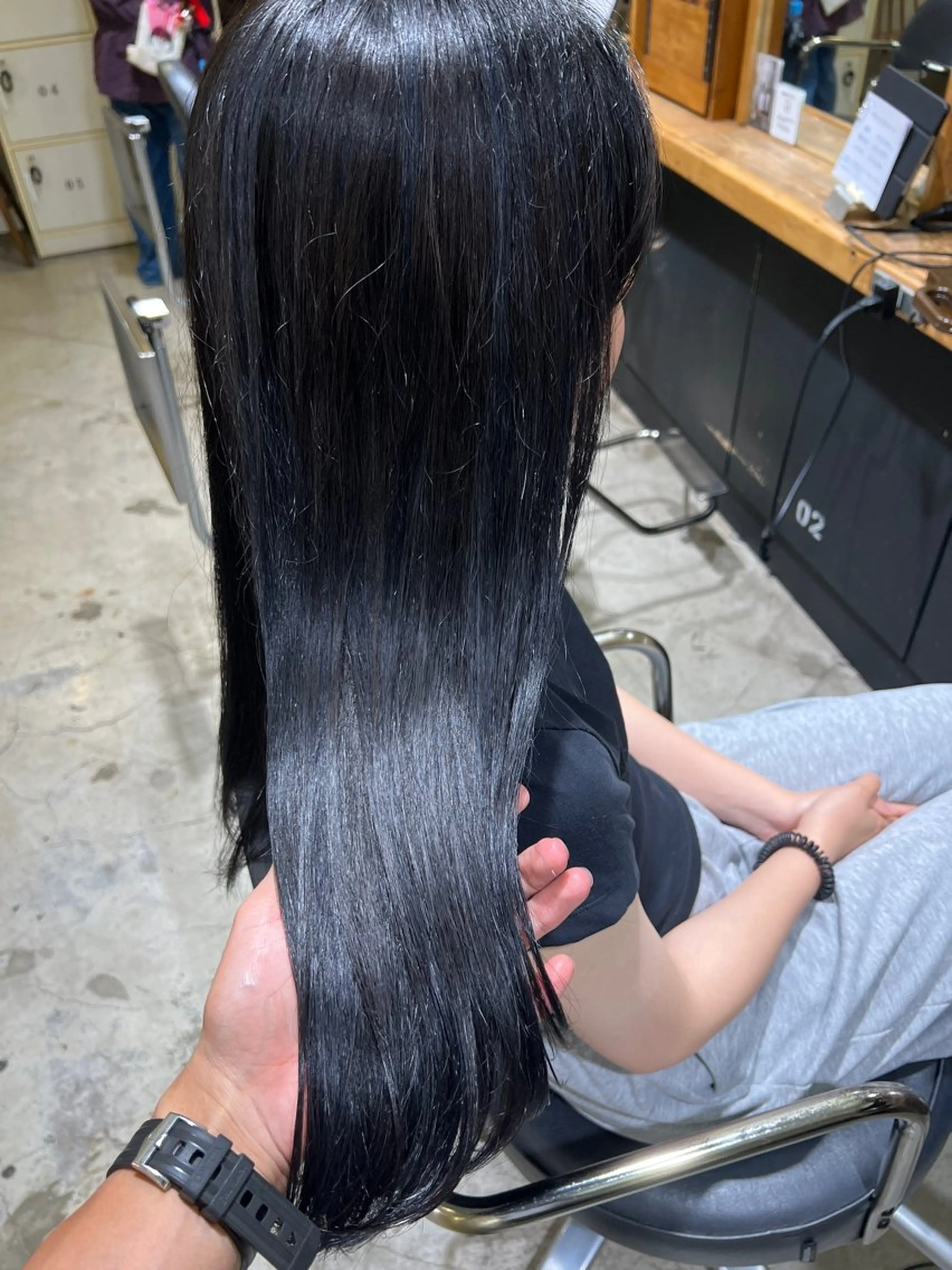 ロング ヘアカラー 舘野 太嘉宏のヘアスタイル