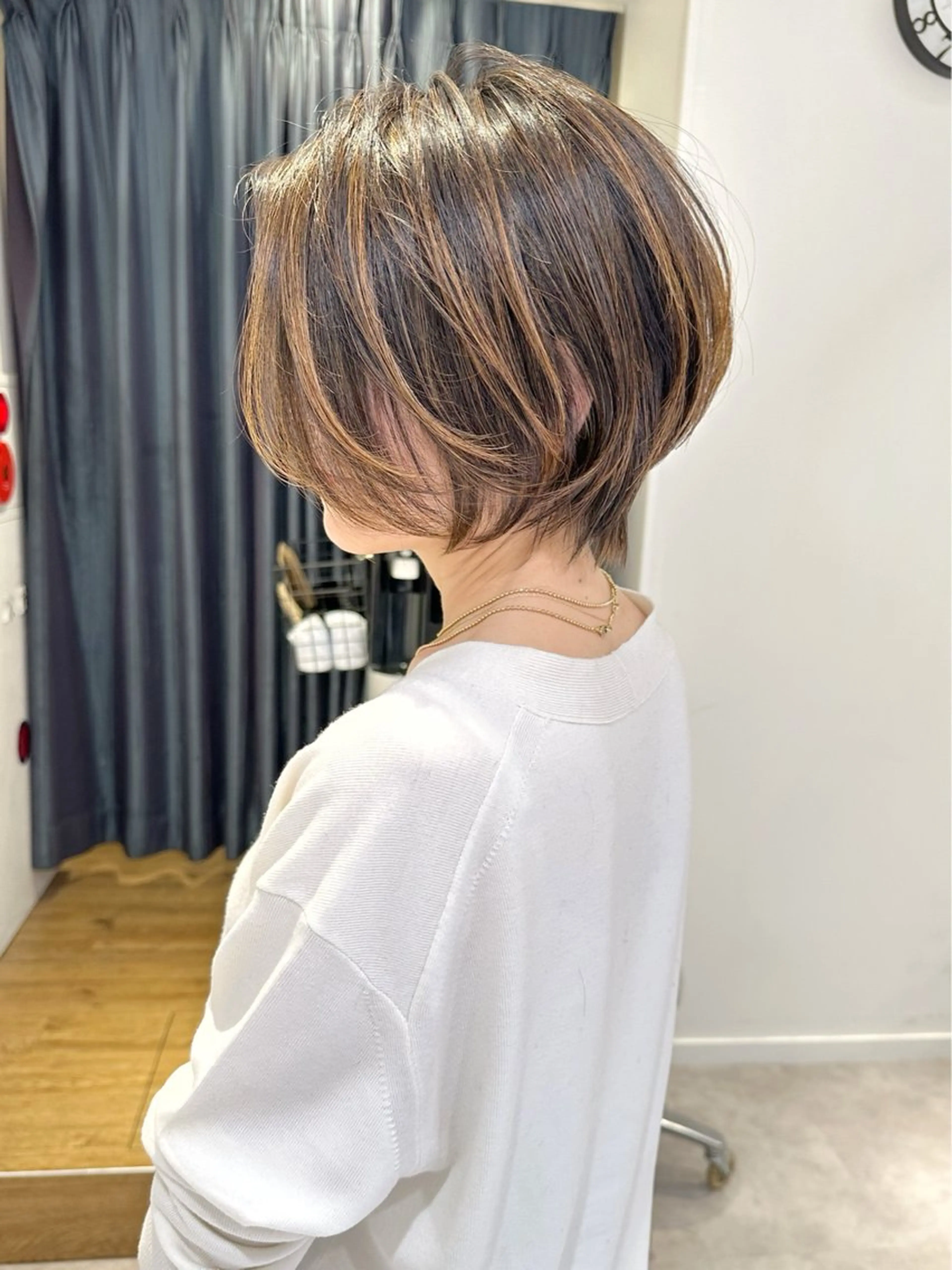 ショート ショートボブ ハンサムショート 丸みショート ボブ ショートヘア 表参道ショート/ 無料カット/荒砂のヘアスタイル