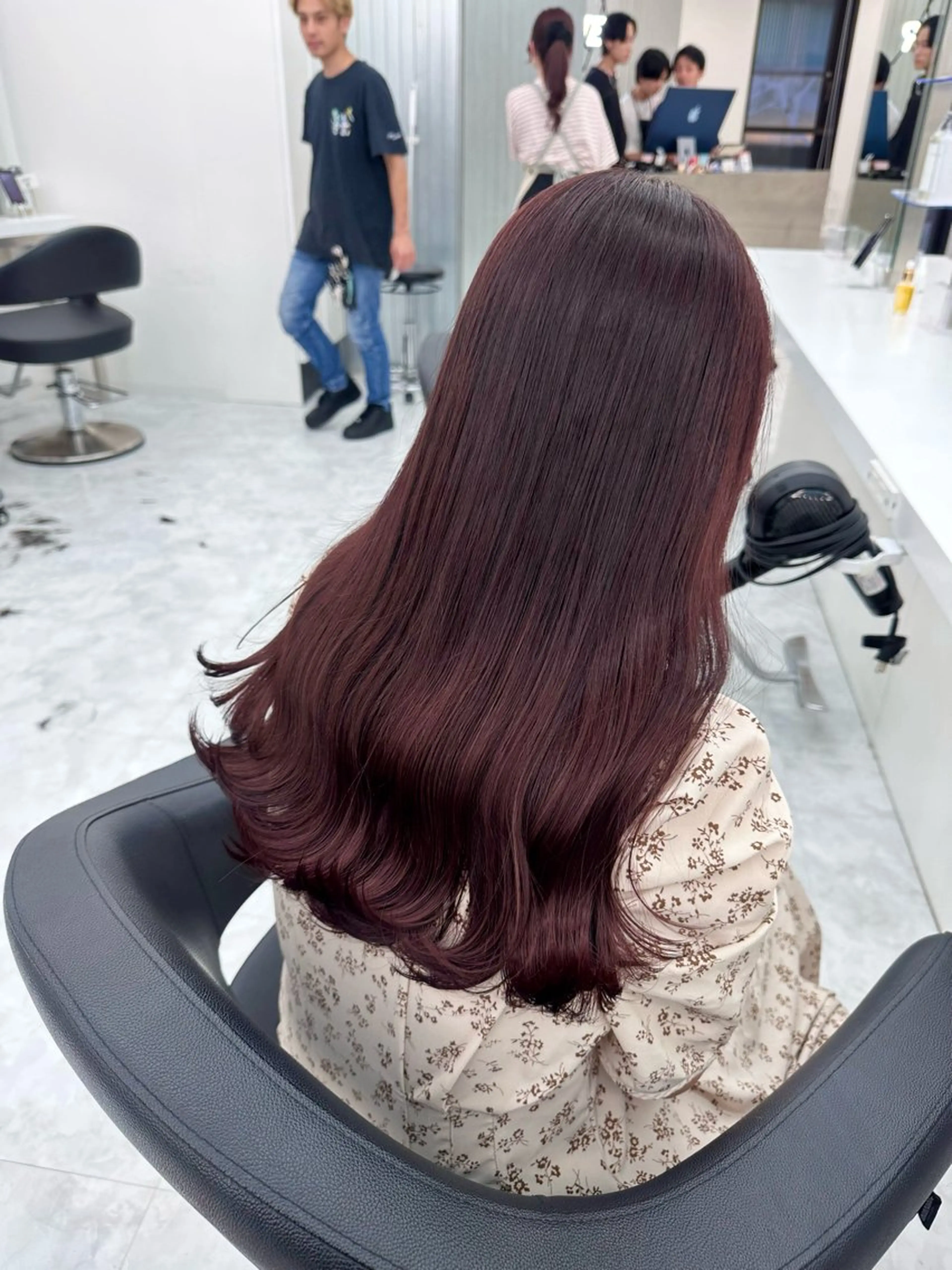 セミロング ヘアカラー トリートメント ヘッドスパ ヘアセット rio🧚🏻‍♀️ 暖色/グレージュのヘアスタイル