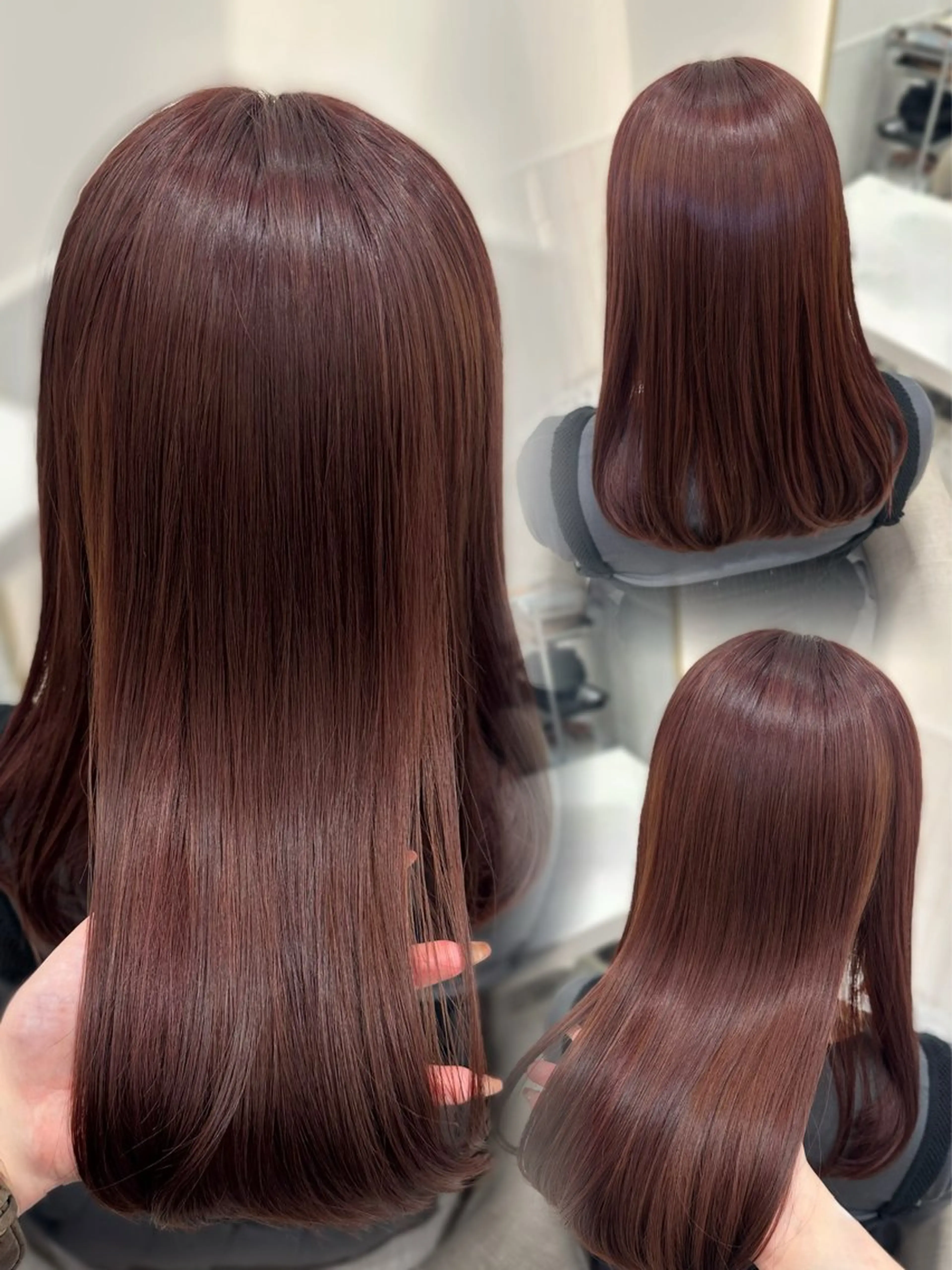 ロング カラー ヘアカラー 🎀ちゃんりお🎀 /ブリーチなしカラーのヘアスタイル