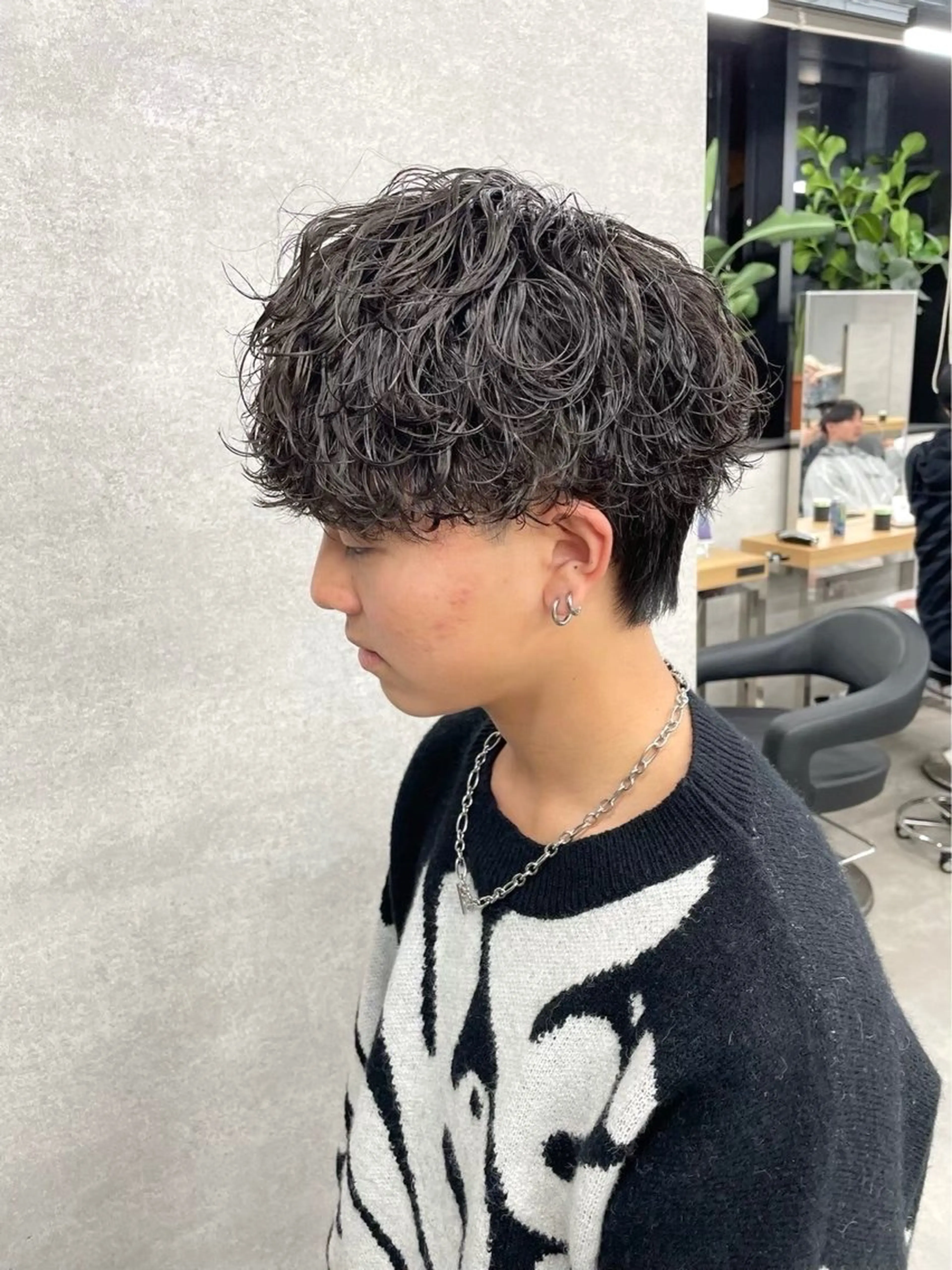 パーマ ヘアアレンジ メンズ カット パーマ ヘアセット Ryo横浜韓国ヘア/ 曲がる縮毛矯正特化のヘアスタイル