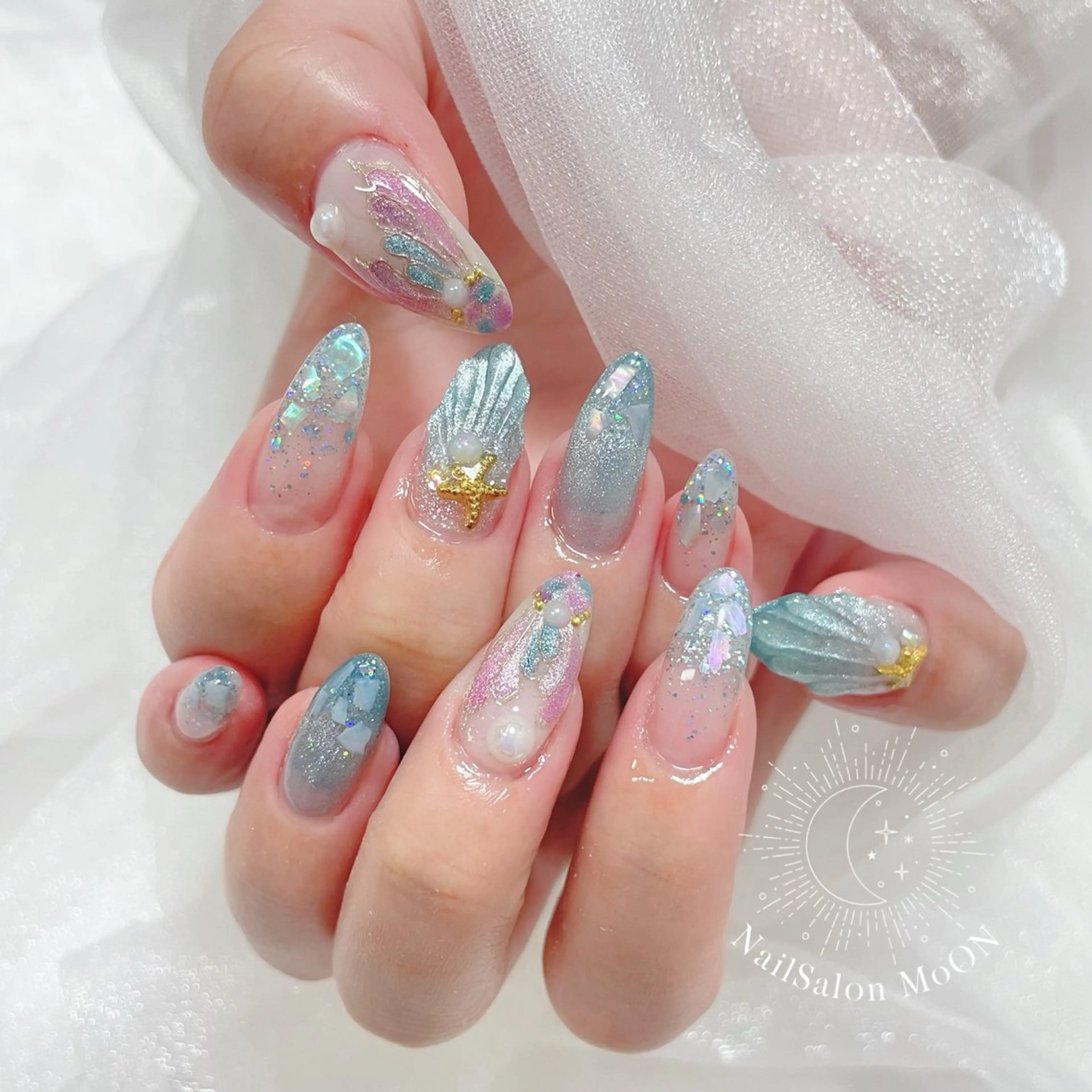 ネイル ハンドネイル ハンドケア MoON...❤︎ MeGuのネイルデザイン