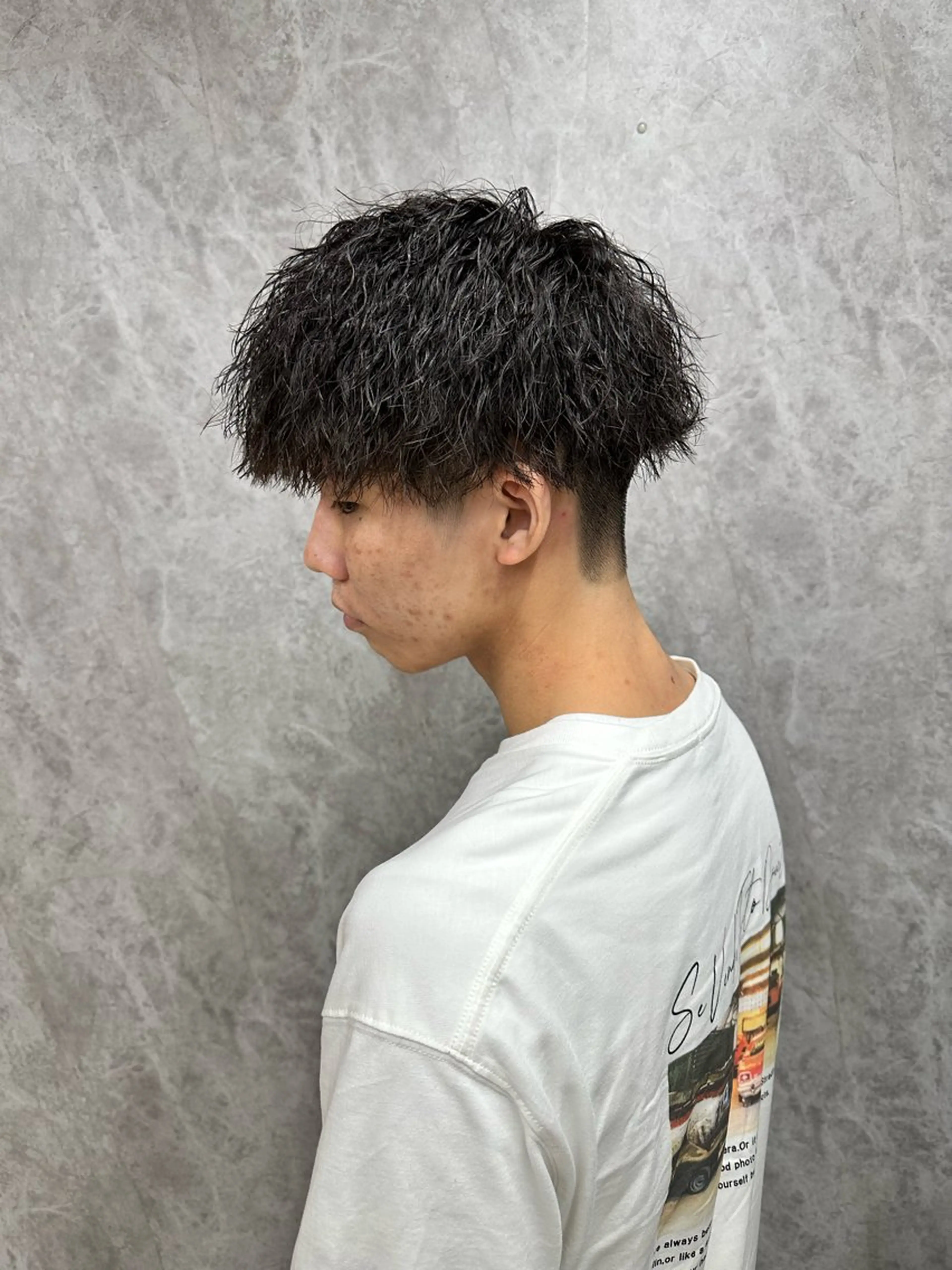 パーマ メンズ ブリーチモデル募集中 /伊藤優真のヘアスタイル