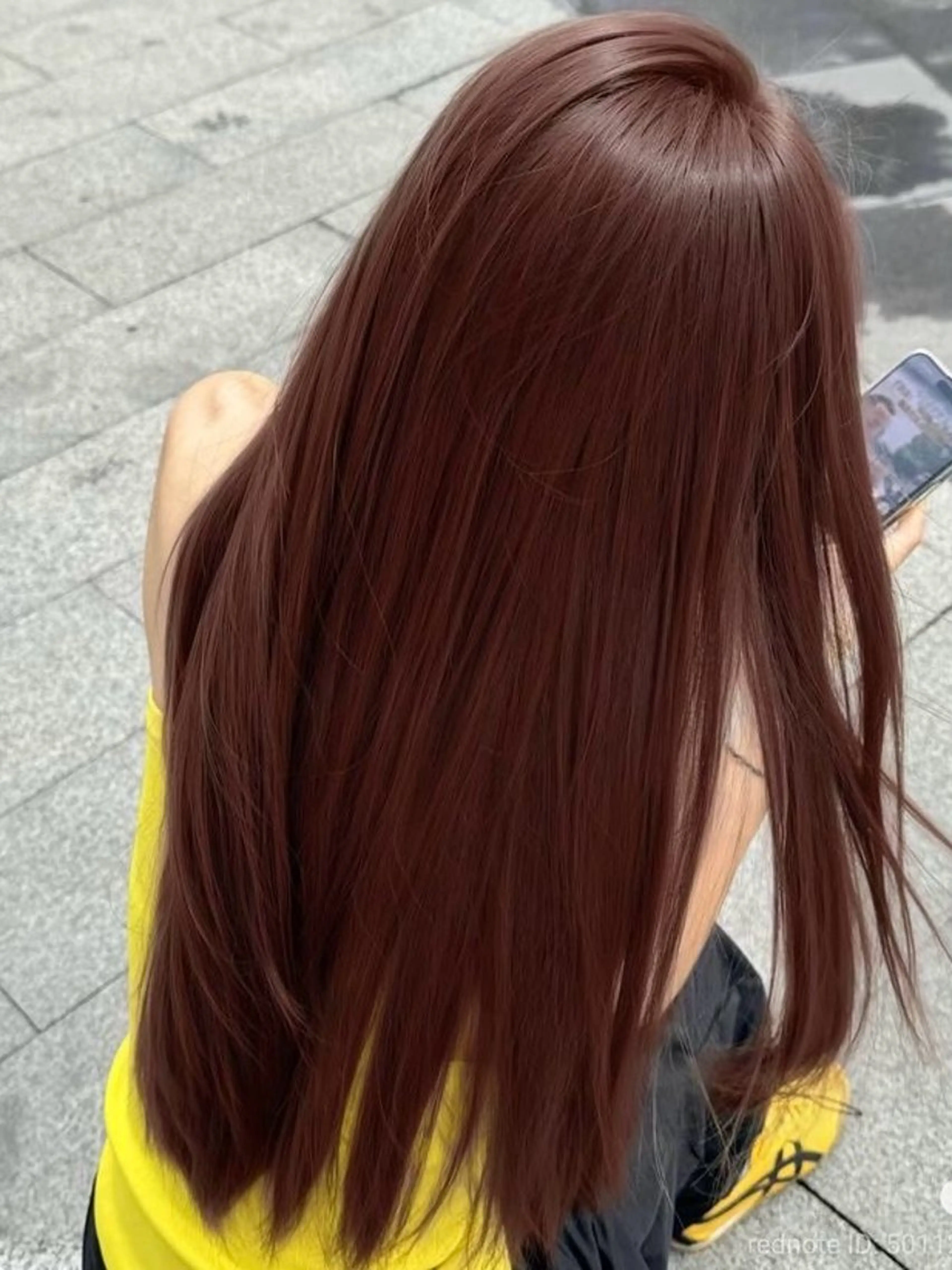 ロング カラー ダブルカラー オリーブカラー🫒/ ハッシュカット/みゆのヘアスタイル