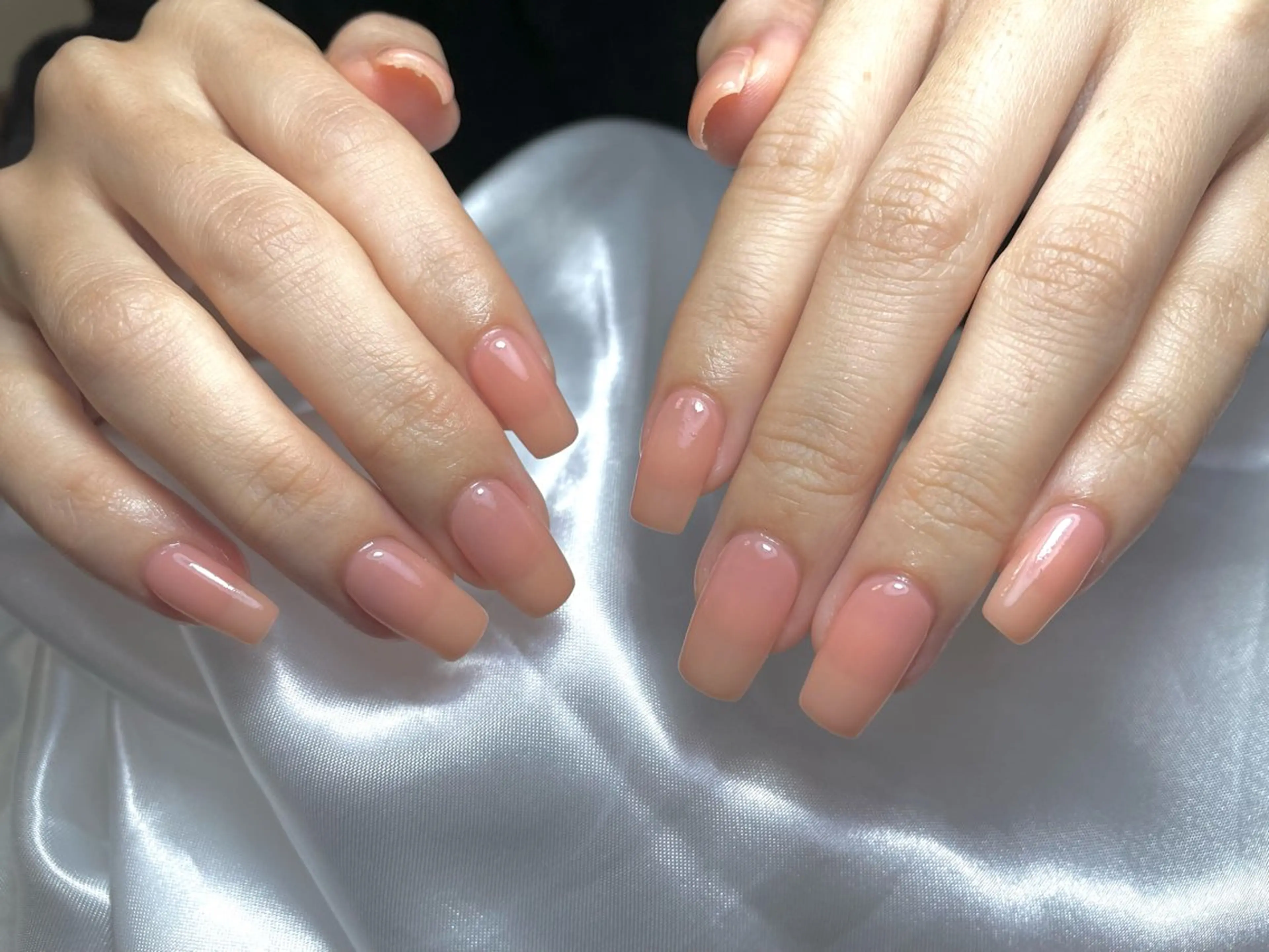 ネイル ワンカラーネイル ピンク ピンクベージュ ハンドネイル alma (アルマ)のネイルデザイン