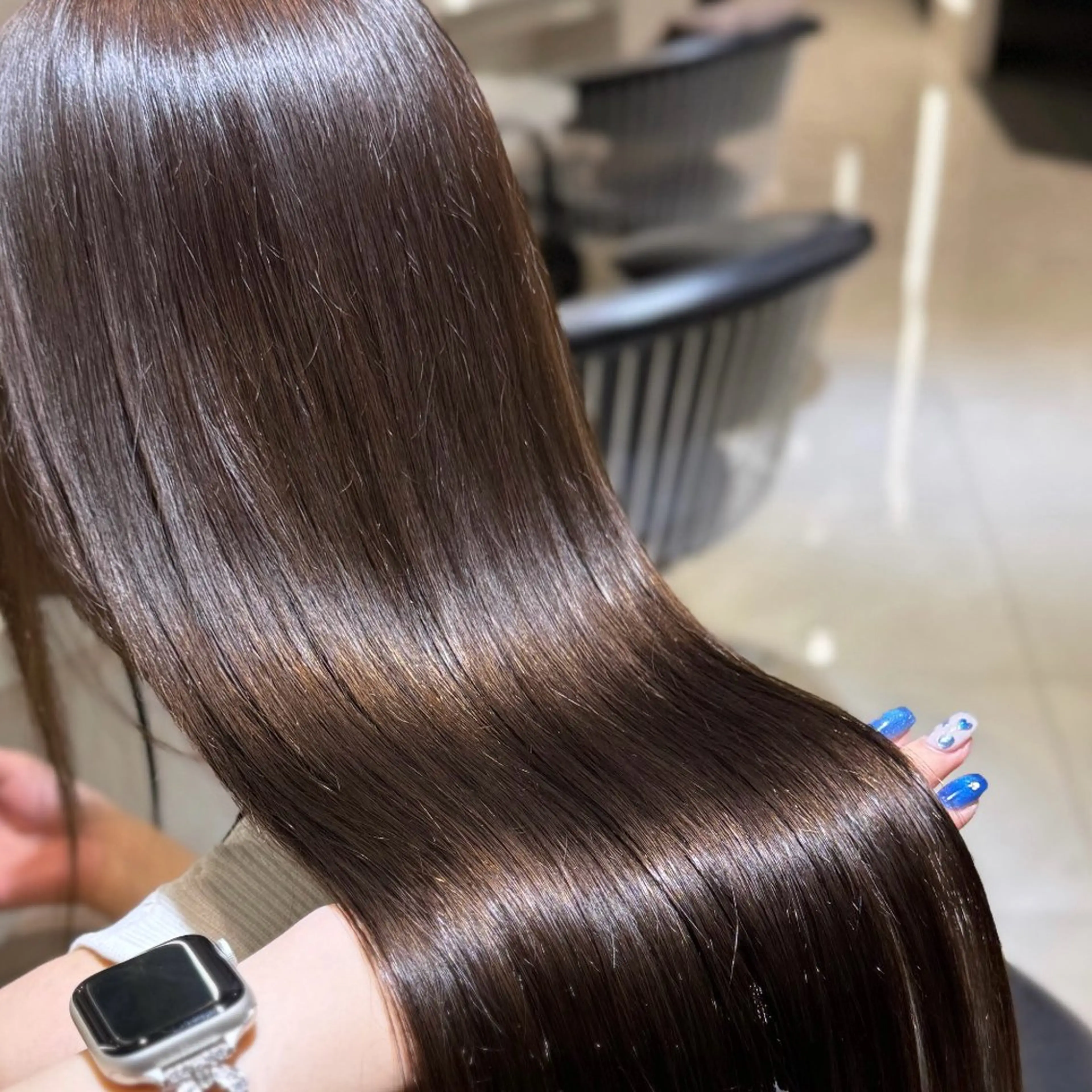 ロング カラー 透明感カラー ヘアカラー トリートメント 🐈‍⬛カチモリ/暖 色/𝐌𝐢𝐤𝐮のヘアスタイル