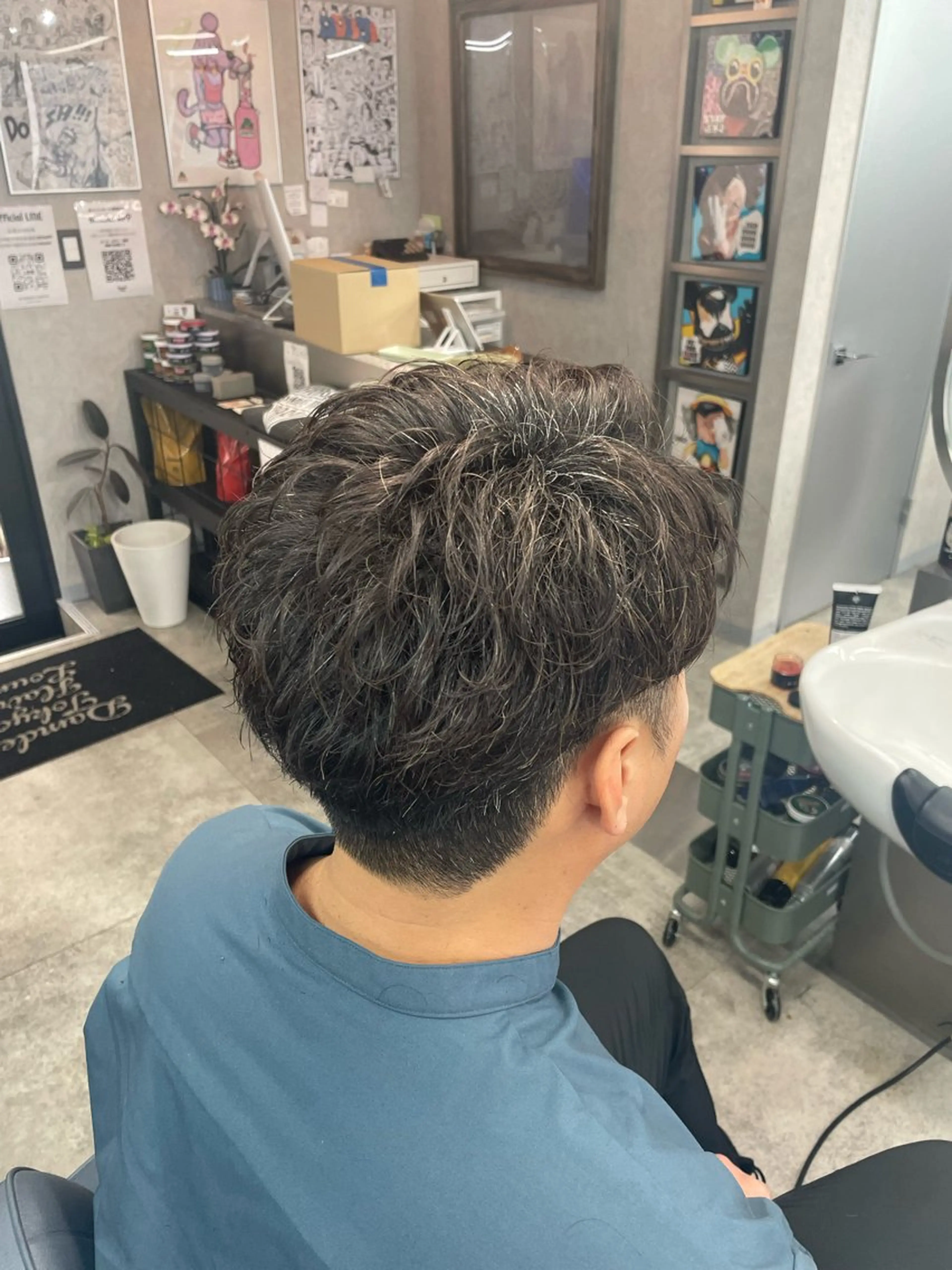 ショート ヘアアレンジ メンズ くせ毛 ショートヘア 似合わせカット特化/ 💈ミナ💈のヘアスタイル