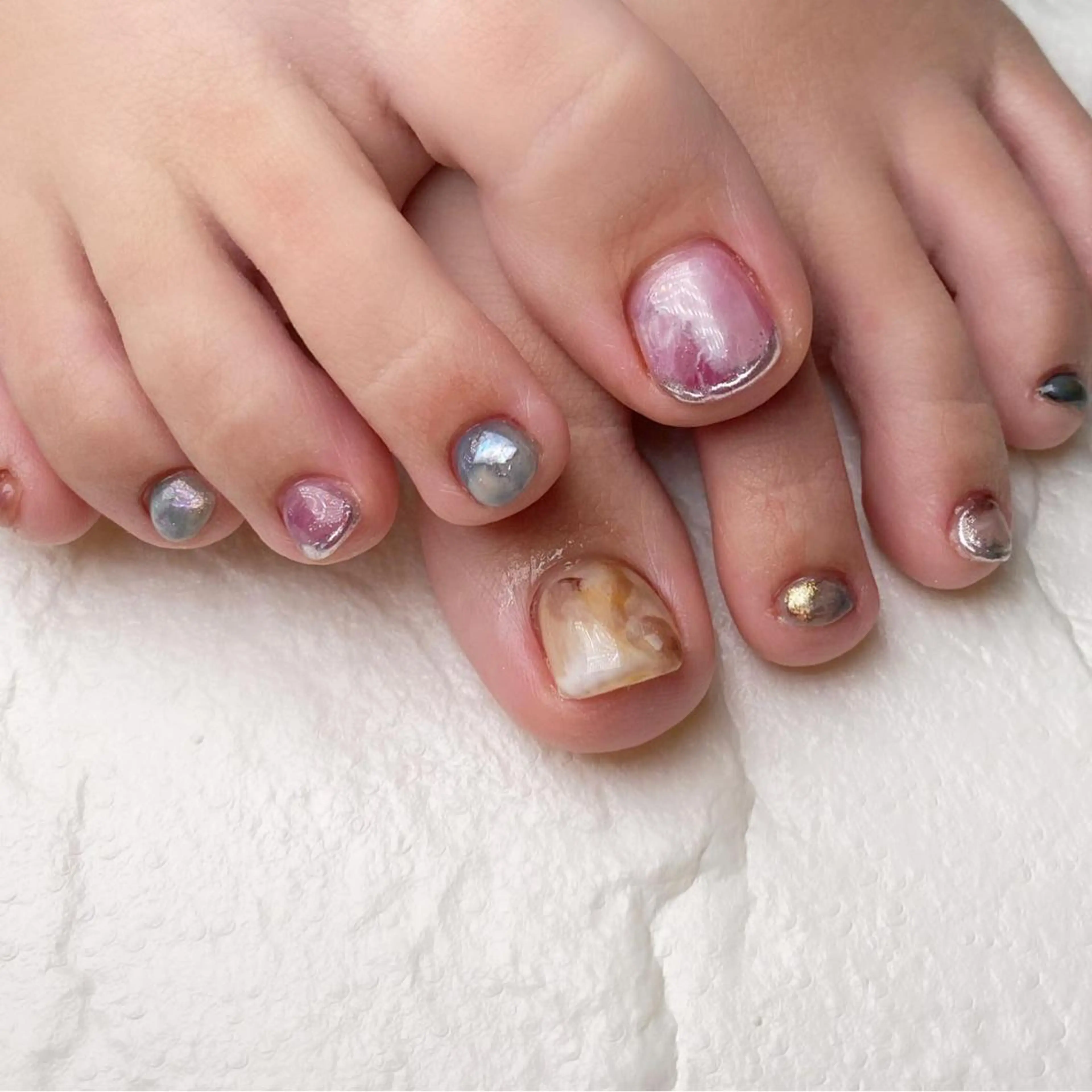 ネイル ニュアンスネイル フットネイル ameria meguのネイルデザイン