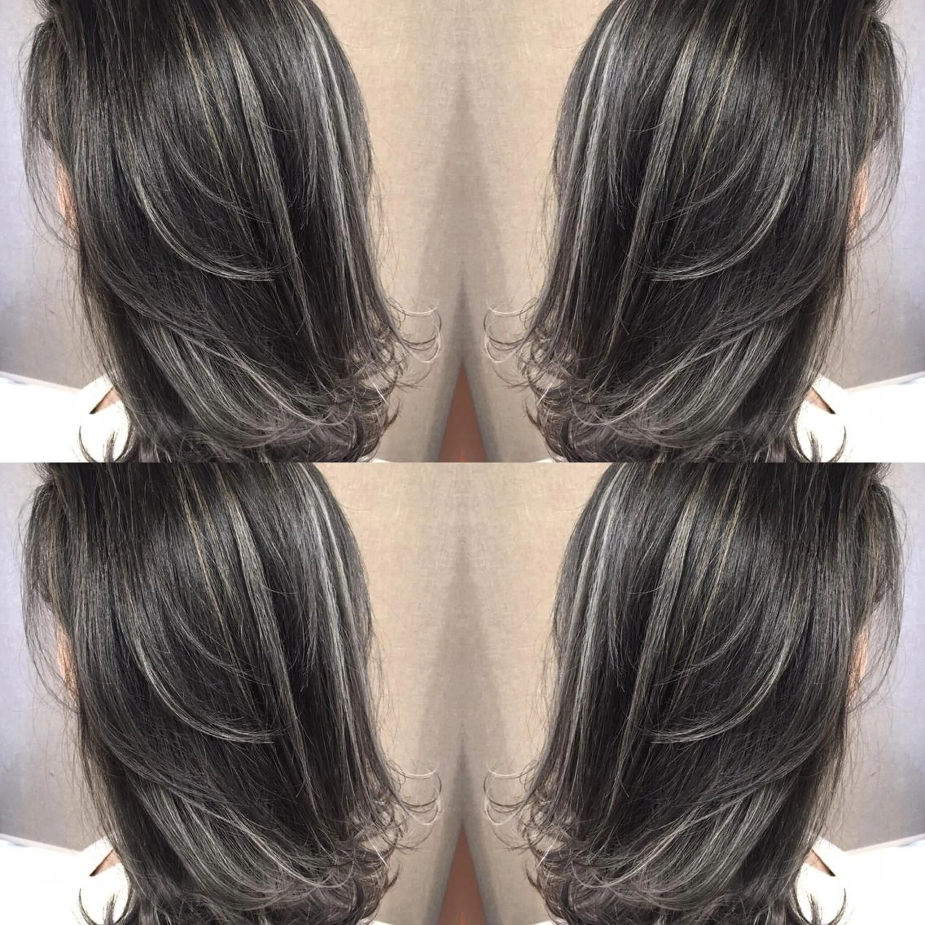 ショート カラー ハイライトカラー シルバー 3Dハイライト ハイライト 井上 一平のヘアスタイル