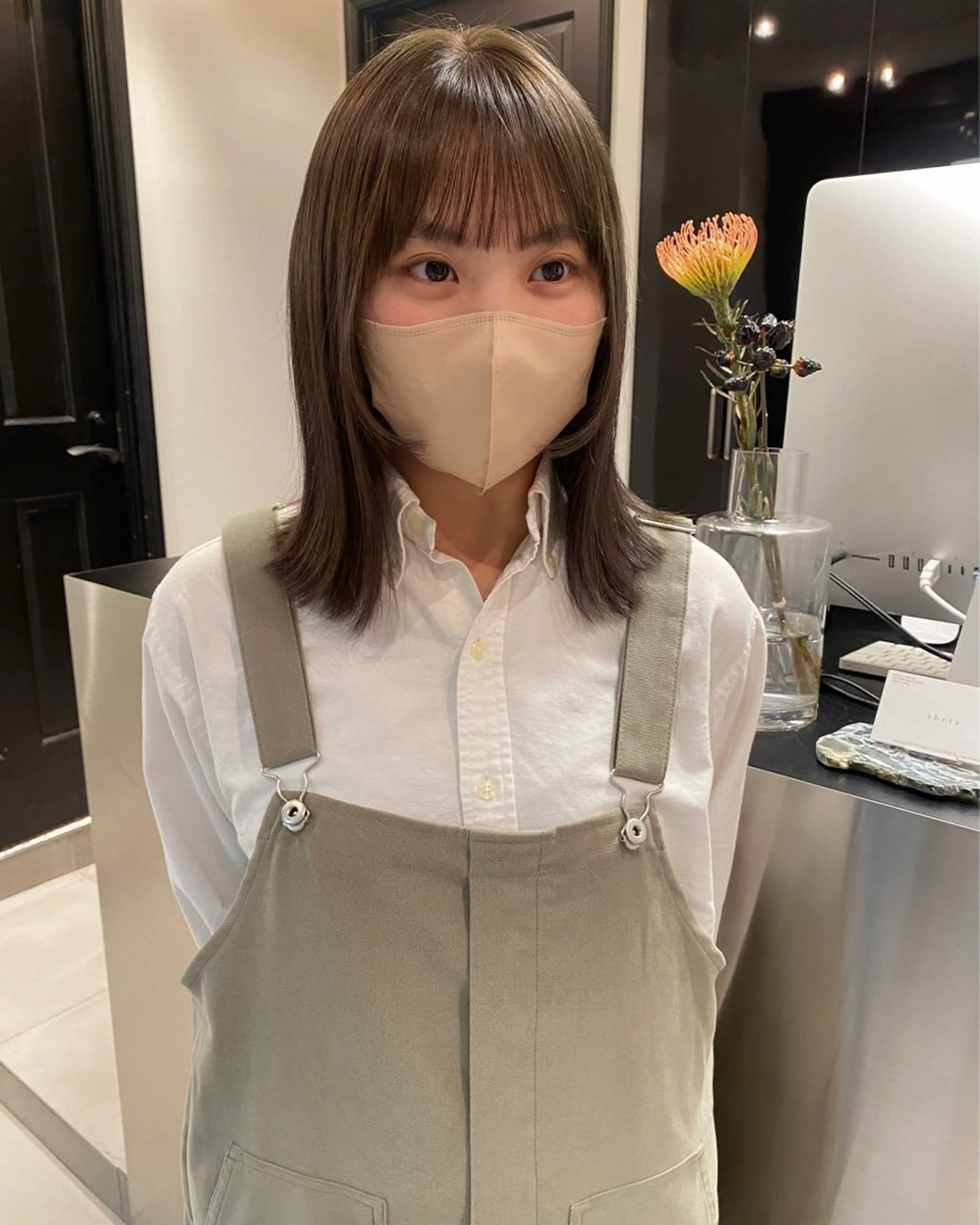 ミディアム カラー カット ヘアカラー riria/ボブ /透明感カラー🎀のヘアスタイル