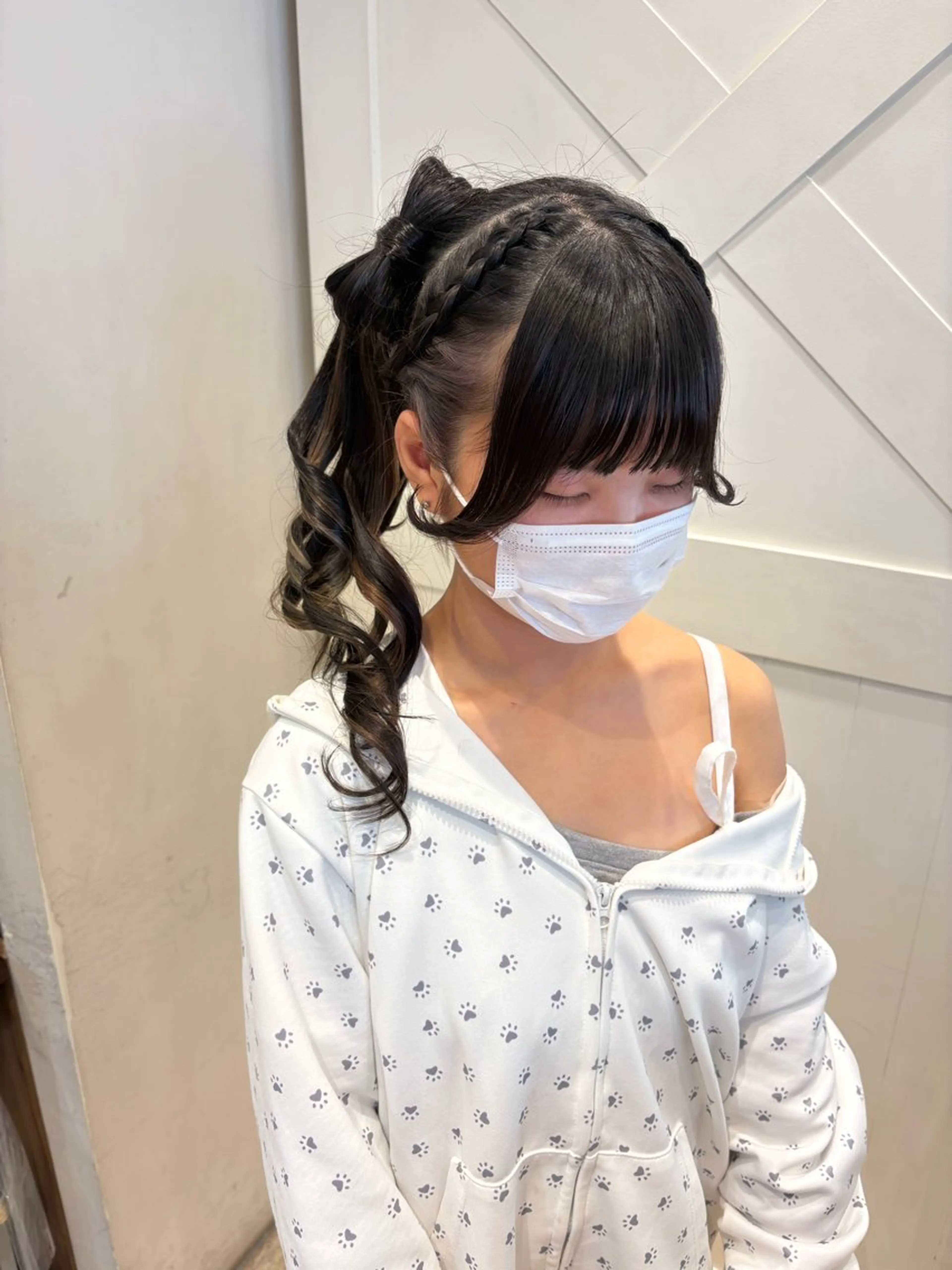 ヘアアレンジ あやかショート 白髪ぼかしのヘアスタイル