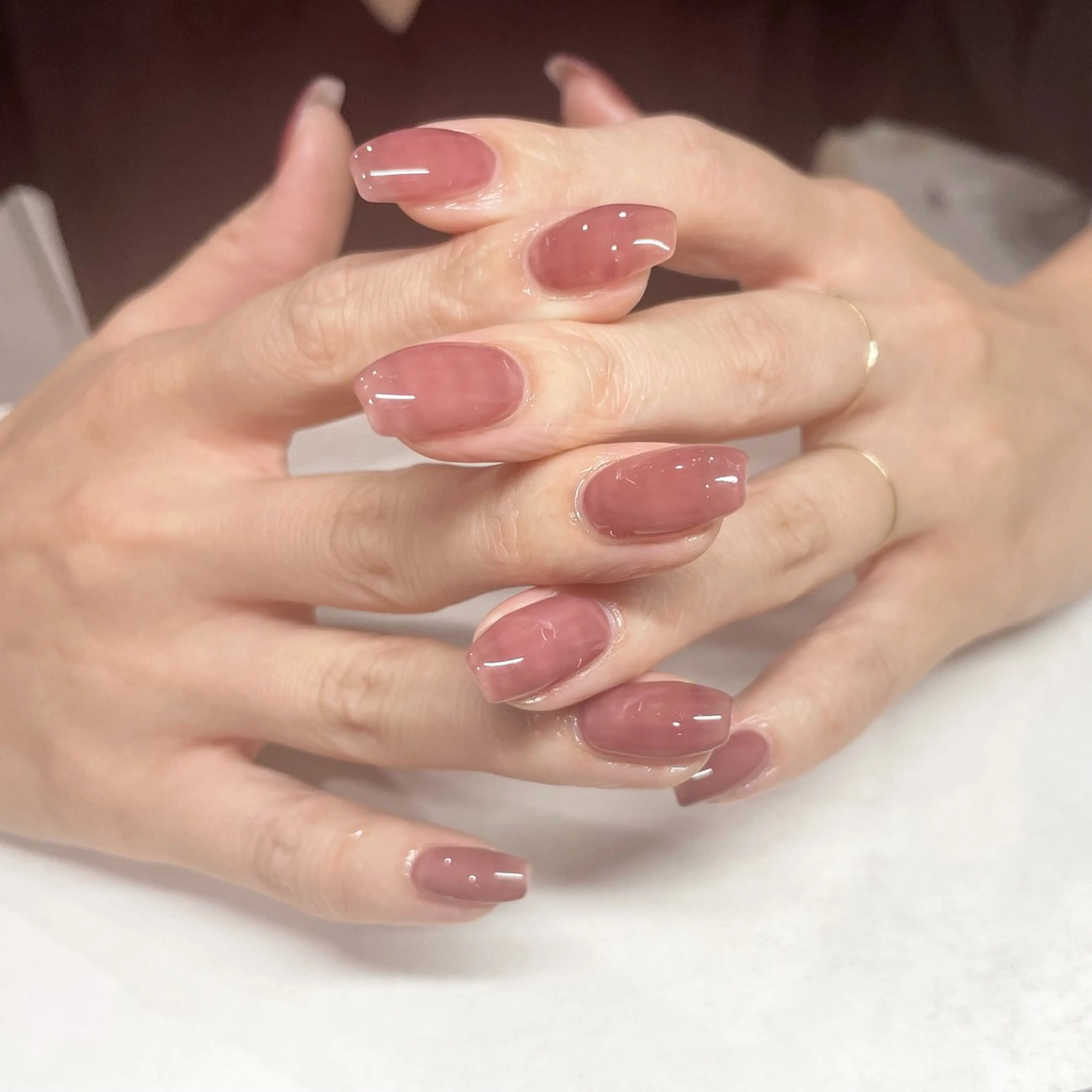 ネイル ワンカラーネイル パラジェルサロン 大人女性が通うサロンのネイルデザイン