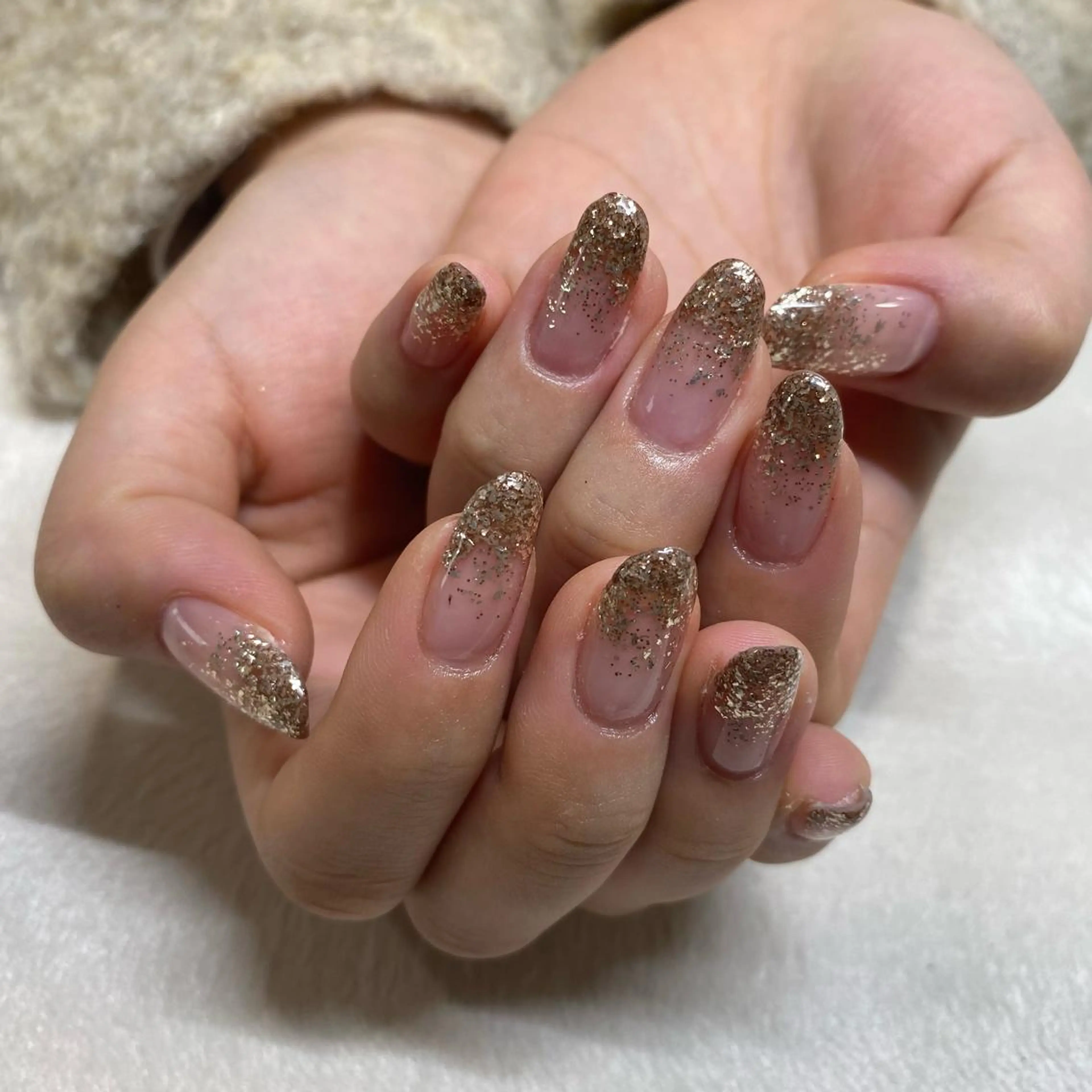 ⭐︎ネイルモデル⭐︎【オフなし】handワンカラーorラメグラの写真