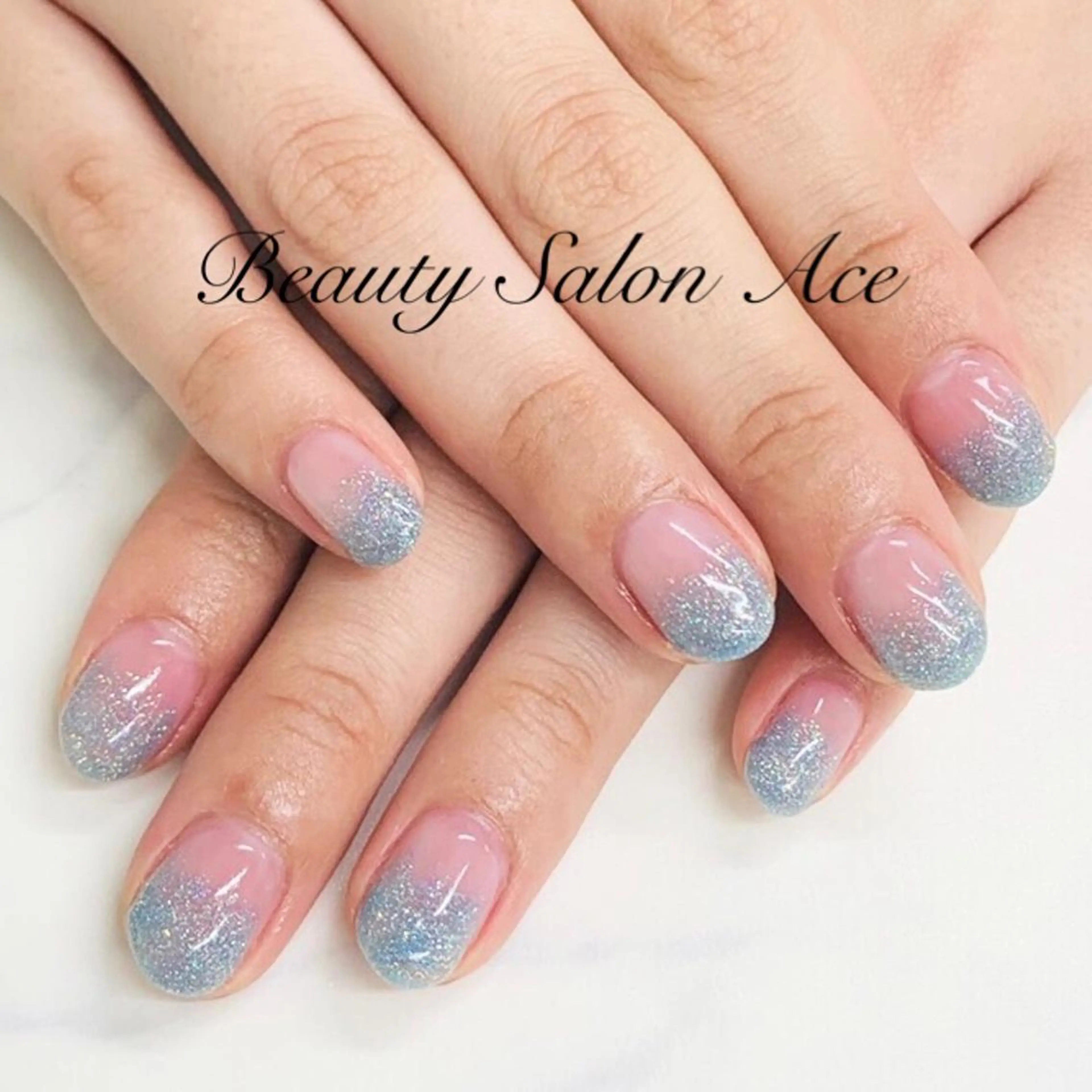 ネイル アートネイル 長さ出し ジェルネイル グラデーション ラメ(グリッター) ハンドネイル ハンドケア Beauty Salon Ace(ネイルサロン エース)所属・池袋フィルイン Ace♡Nailのネイルデザイン