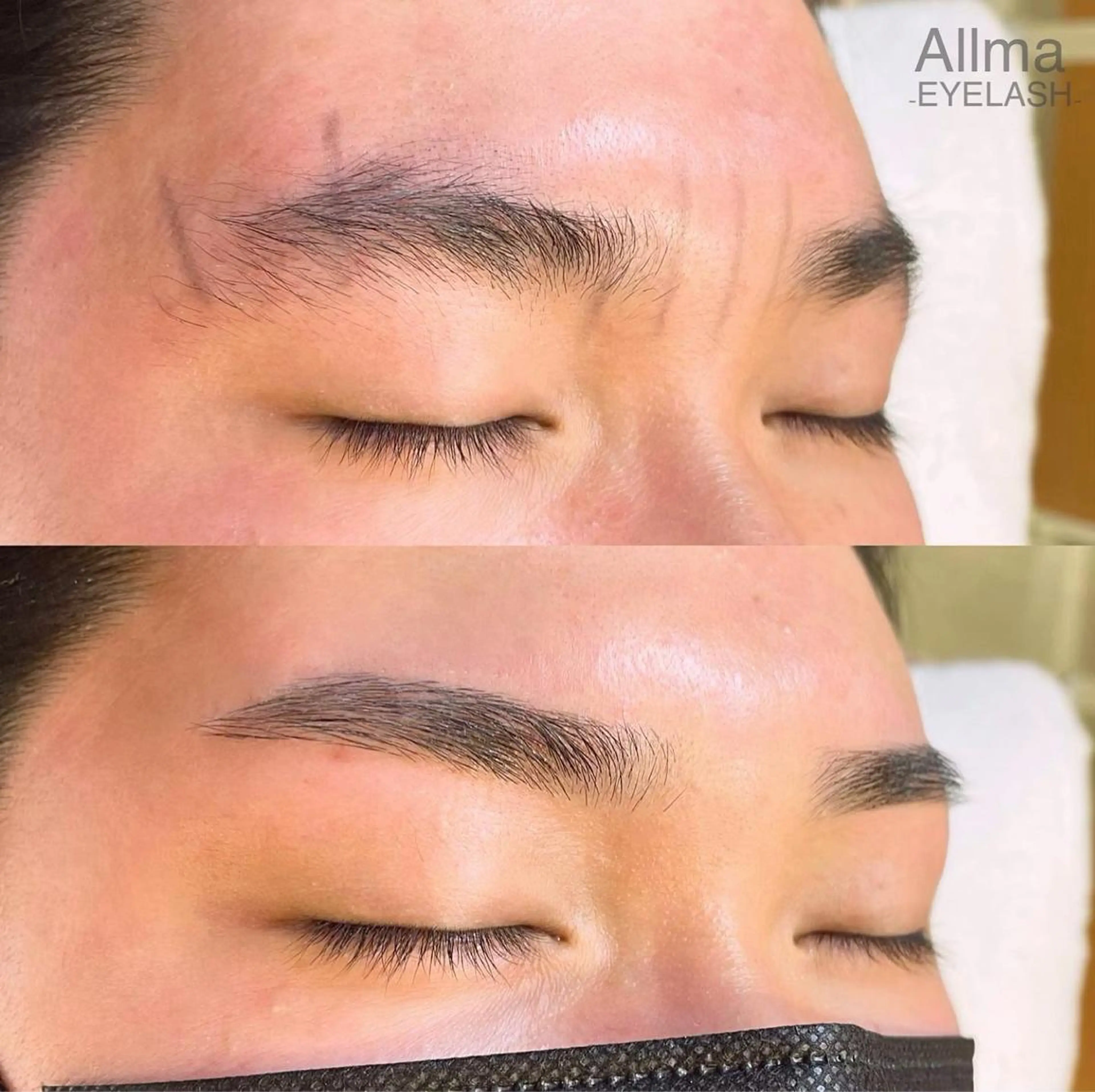 アイブロウ メンズアイブロウ ワックス脱毛 眉カット その他(アイブロウ) Allma 横浜のマツエク・マツパデザイン