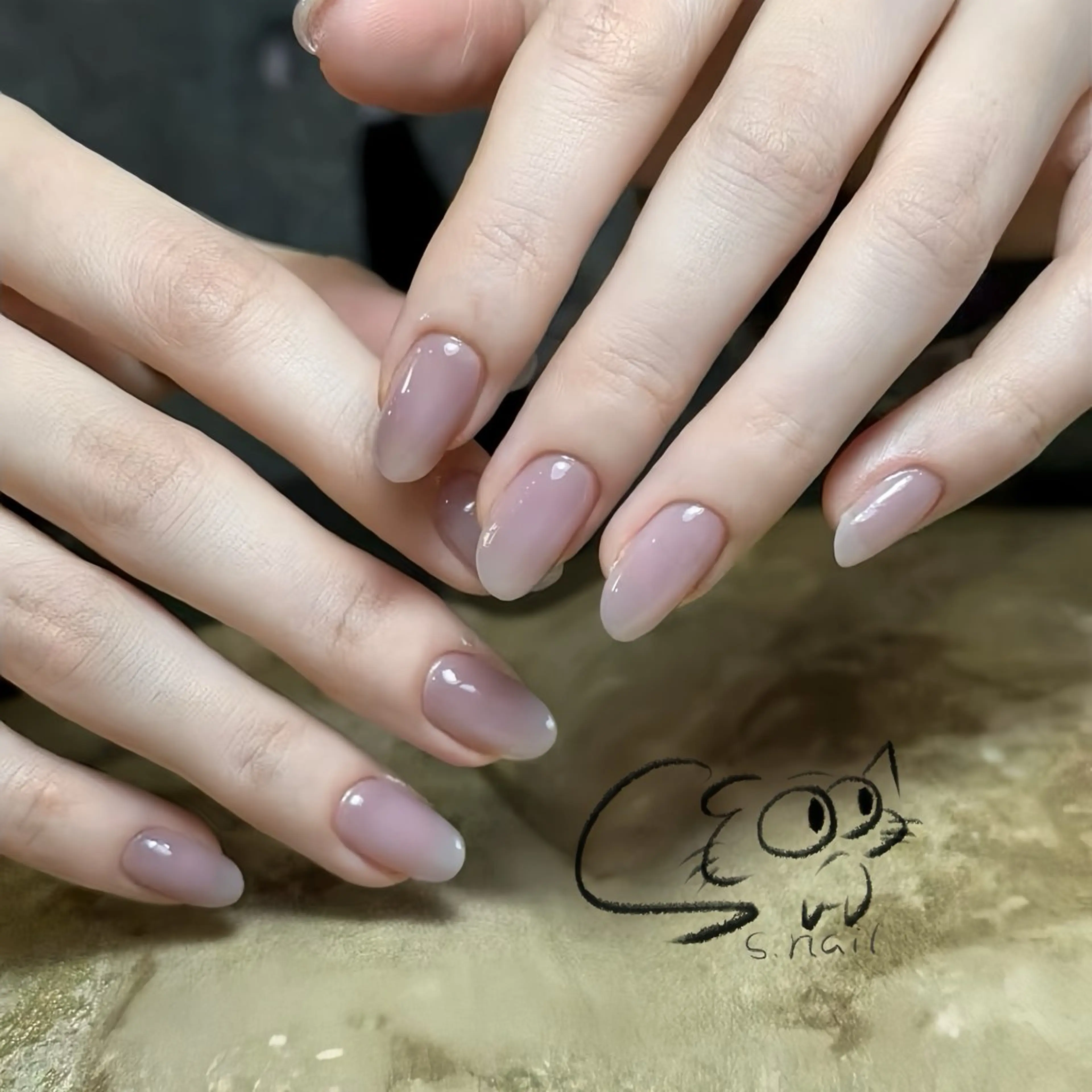 ネイル アートネイル チークネイル フレンチネイル グラデーション マグネットネイル S.nail _のネイルデザイン