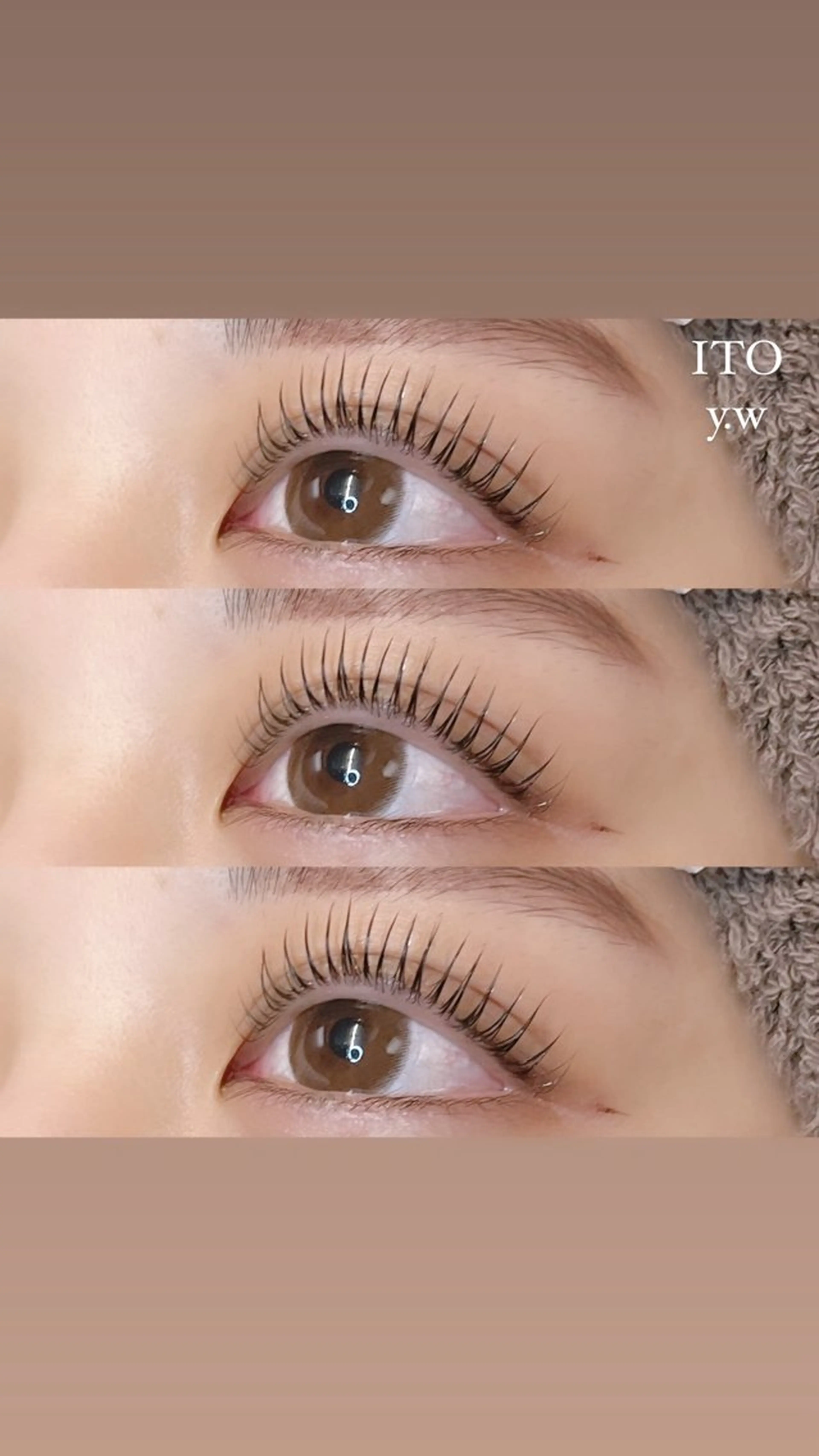 マツエク・マツパ マツパ ITO  渡邉柚花 /束感/眉毛のマツエク・マツパデザイン