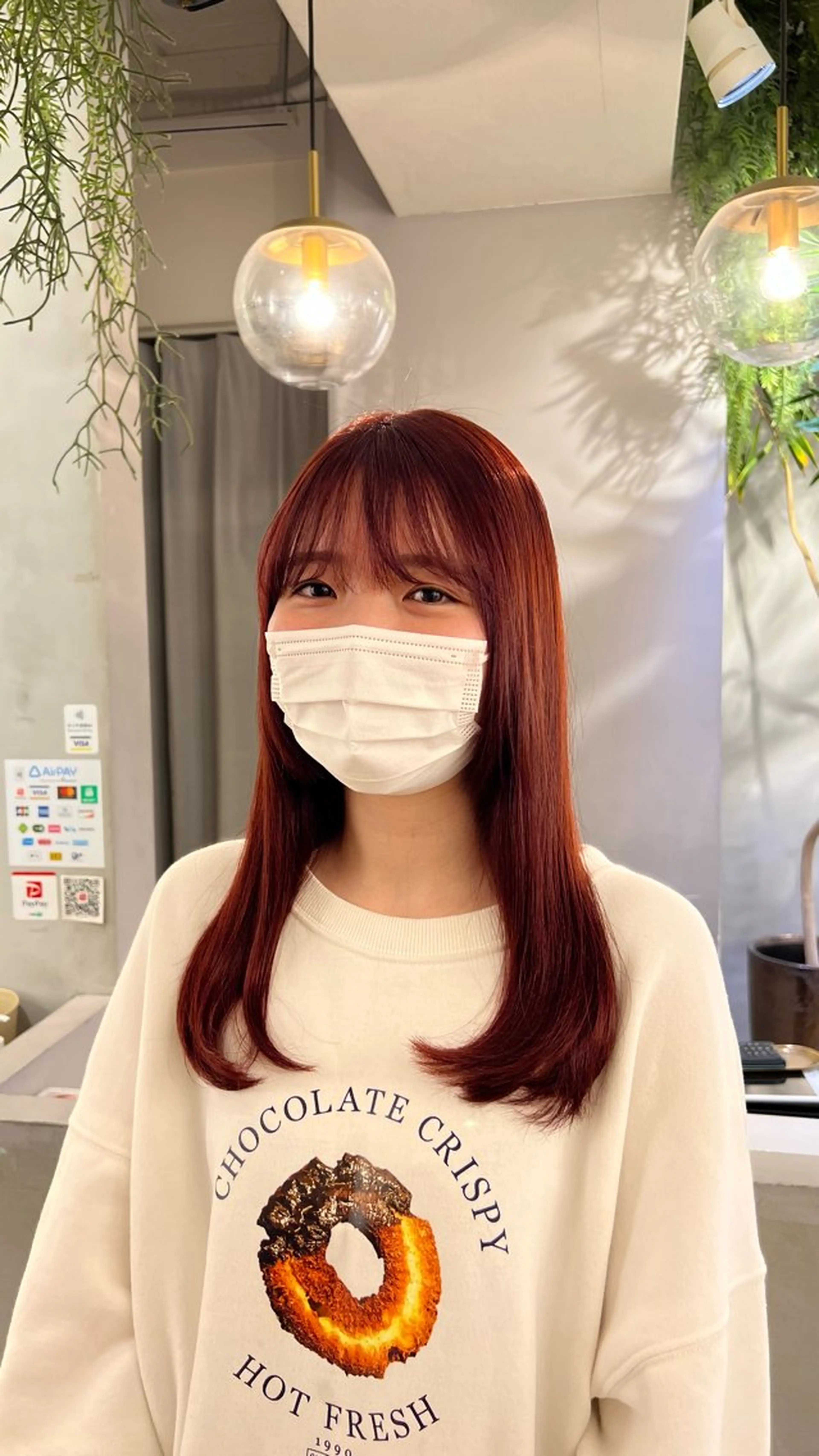 セミロング カラー ヘアカラー ミディアムレイヤー/ 艶カラー🎀　emiのヘアスタイル