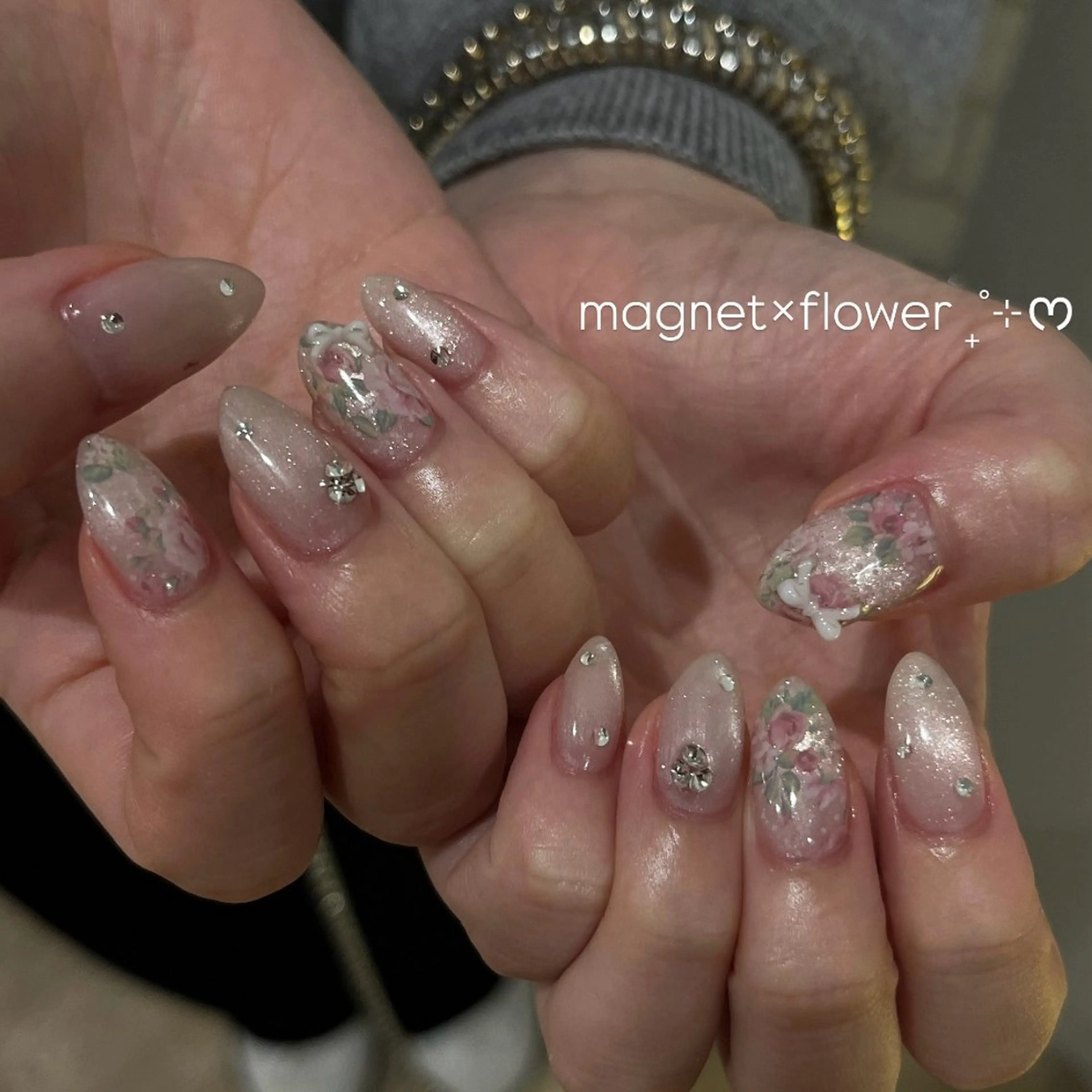 ネイル ワンホン/キラキラ ネイル💎yukaのネイルデザイン