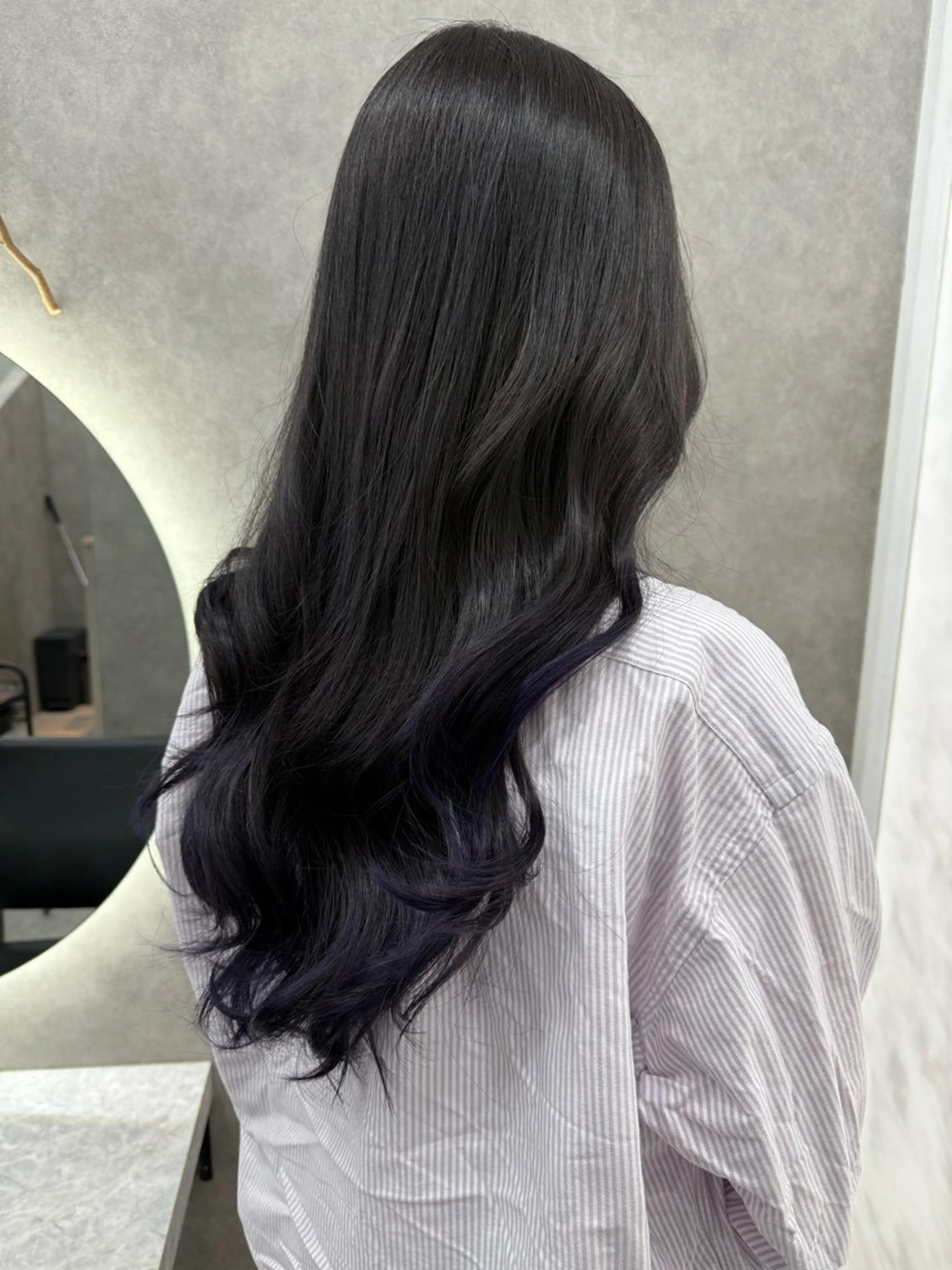 ミディアム 髪質改善ストレート/ ブリーチカラー/荊尾のヘアスタイル