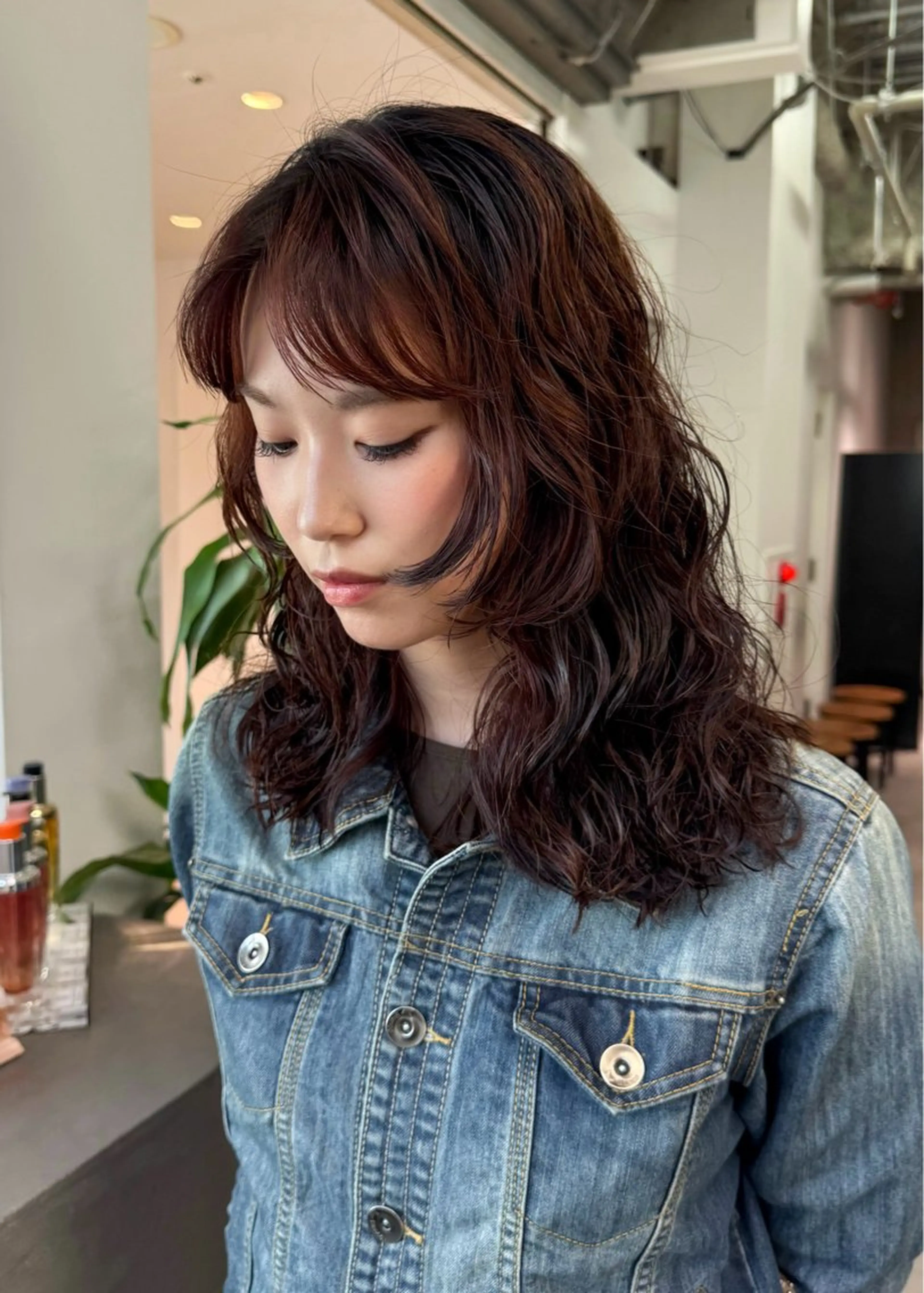 ロング パーマ 小田 晃瑛のヘアスタイル