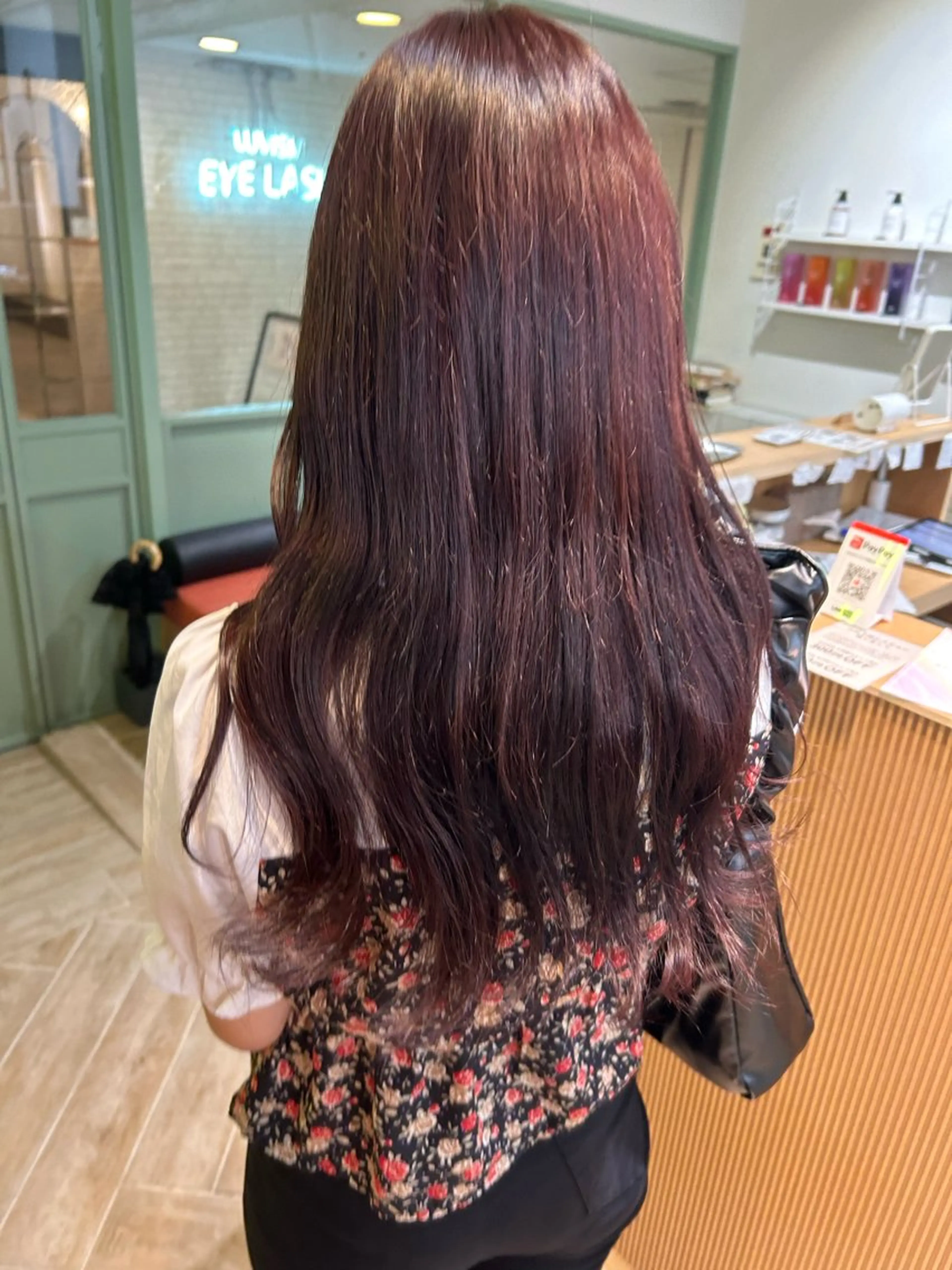 カラー ヘアカラー トリートメント ベージュ/ダブルカラ ー/新潟駅/青柳萌果のヘアスタイル