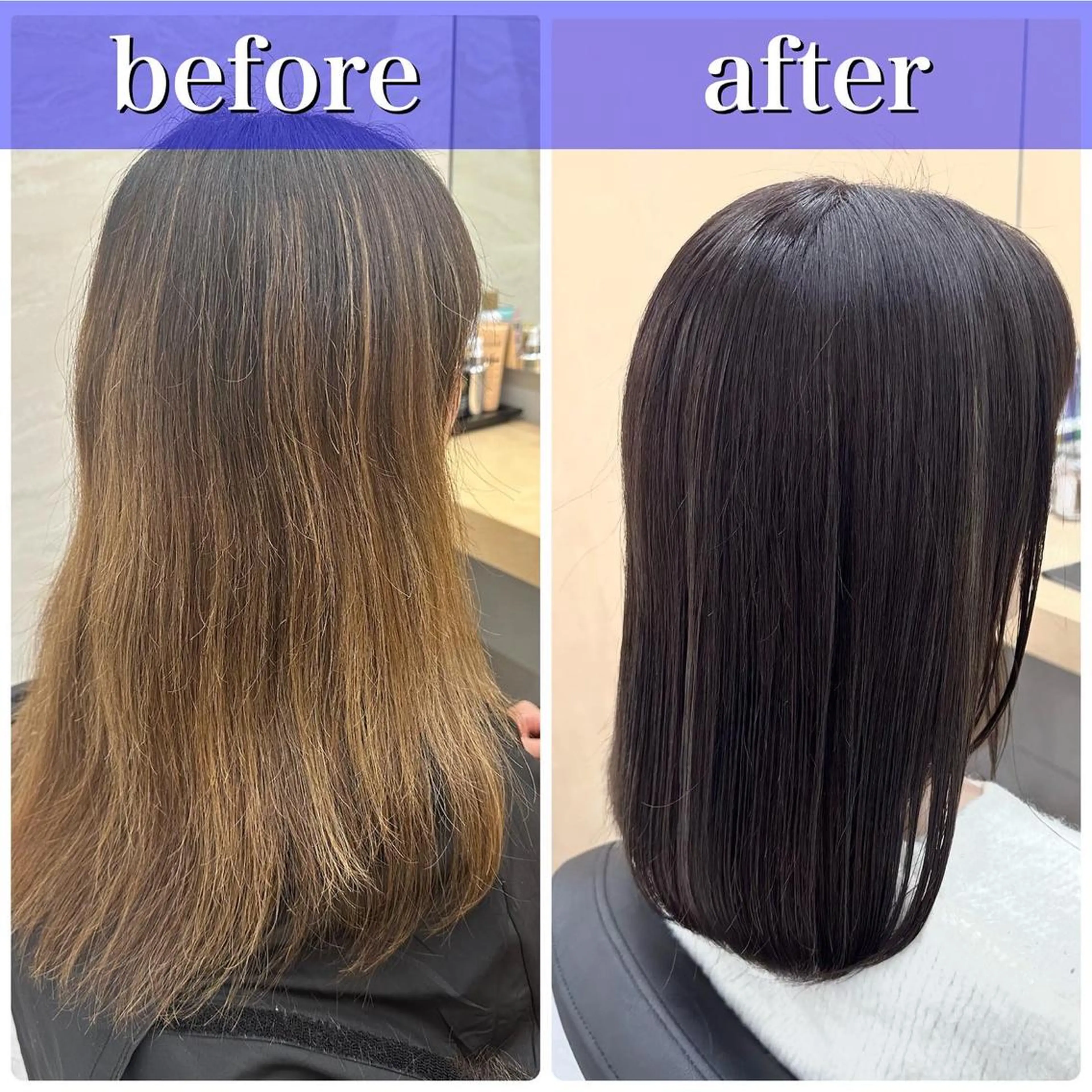 セミロング カラー モテ髪💛美髪矯正 ✨艶髪特化🫧山根のヘアスタイル