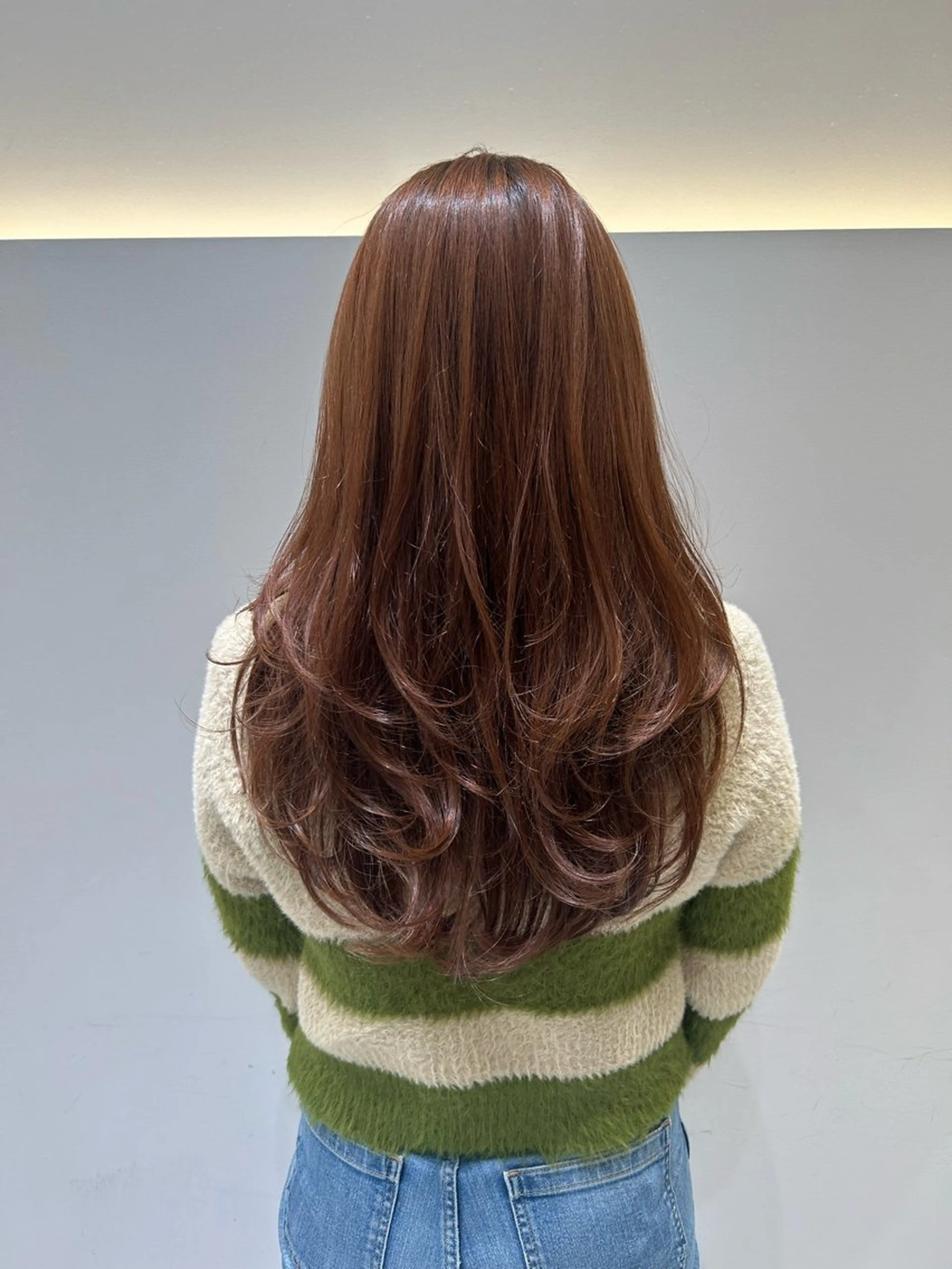 ロング レイヤーカット/ ダブルカラー/たくみのヘアスタイル