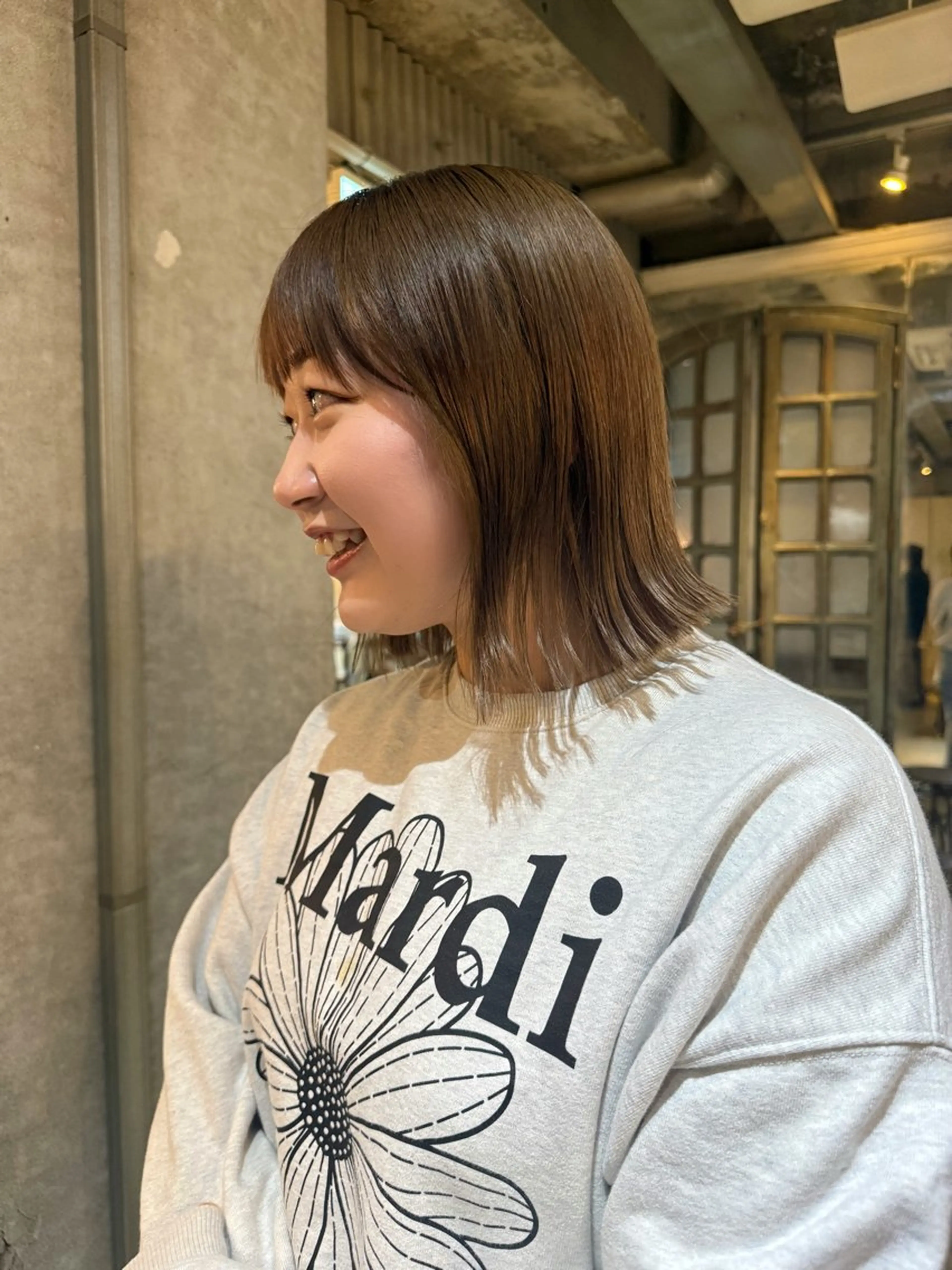 ショート 切りっぱなしボブ ボブ 外ハネヘア 鹿児島/カットモデル /髪質改善/あやかのヘアスタイル