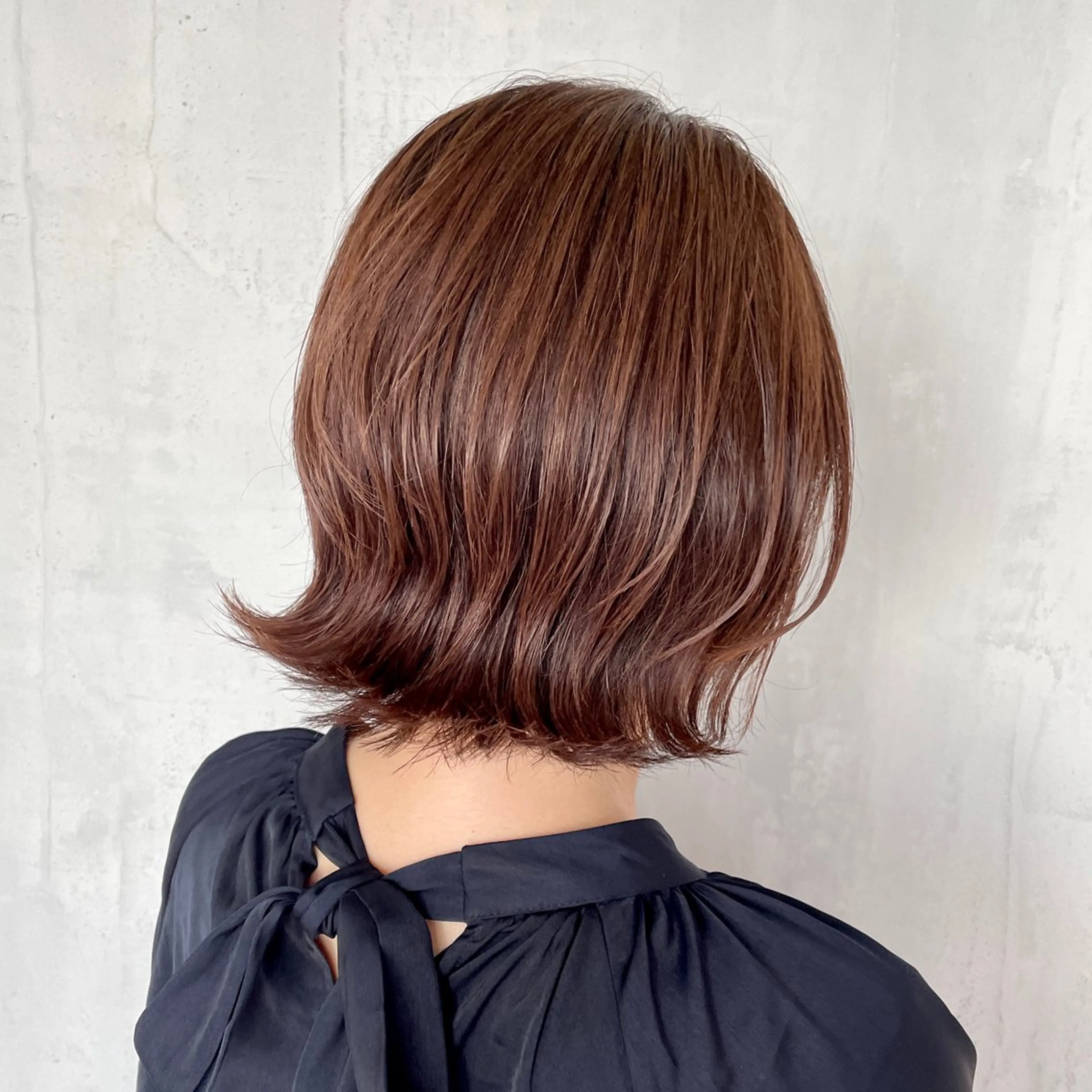 ミディアム カラー ハイライトカラー ボブ くびれヘア ハイライト カット ヘアカラー トリートメント ヘッドスパ matka白髪ぼかし 大人ヘア/KEIKOのヘアスタイル