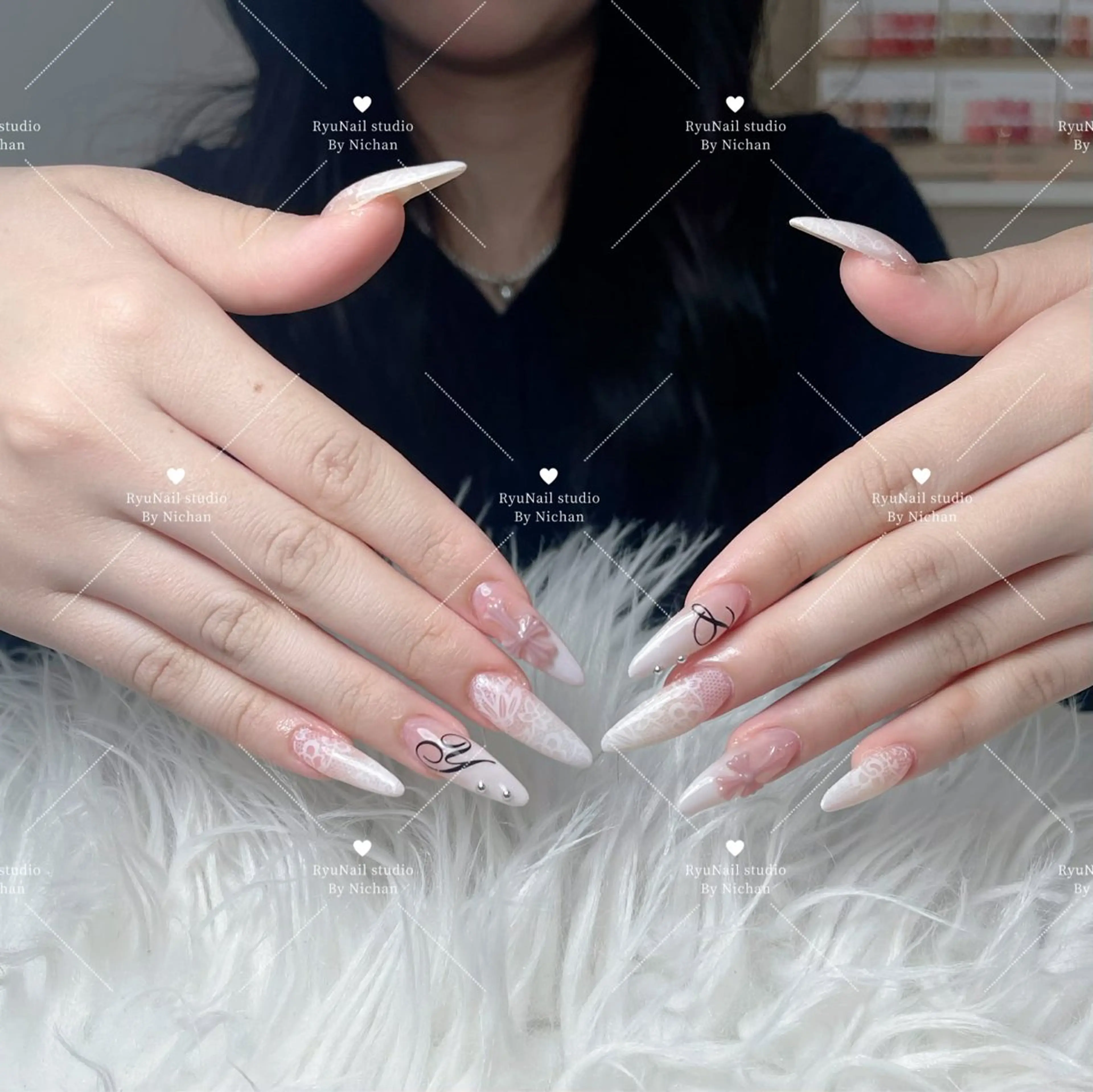 ネイル アートネイル ジェルネイル マグネットネイル ニュアンスネイル シンプルネイル ハンドネイル Ryu Nail NekoChanのネイルデザイン