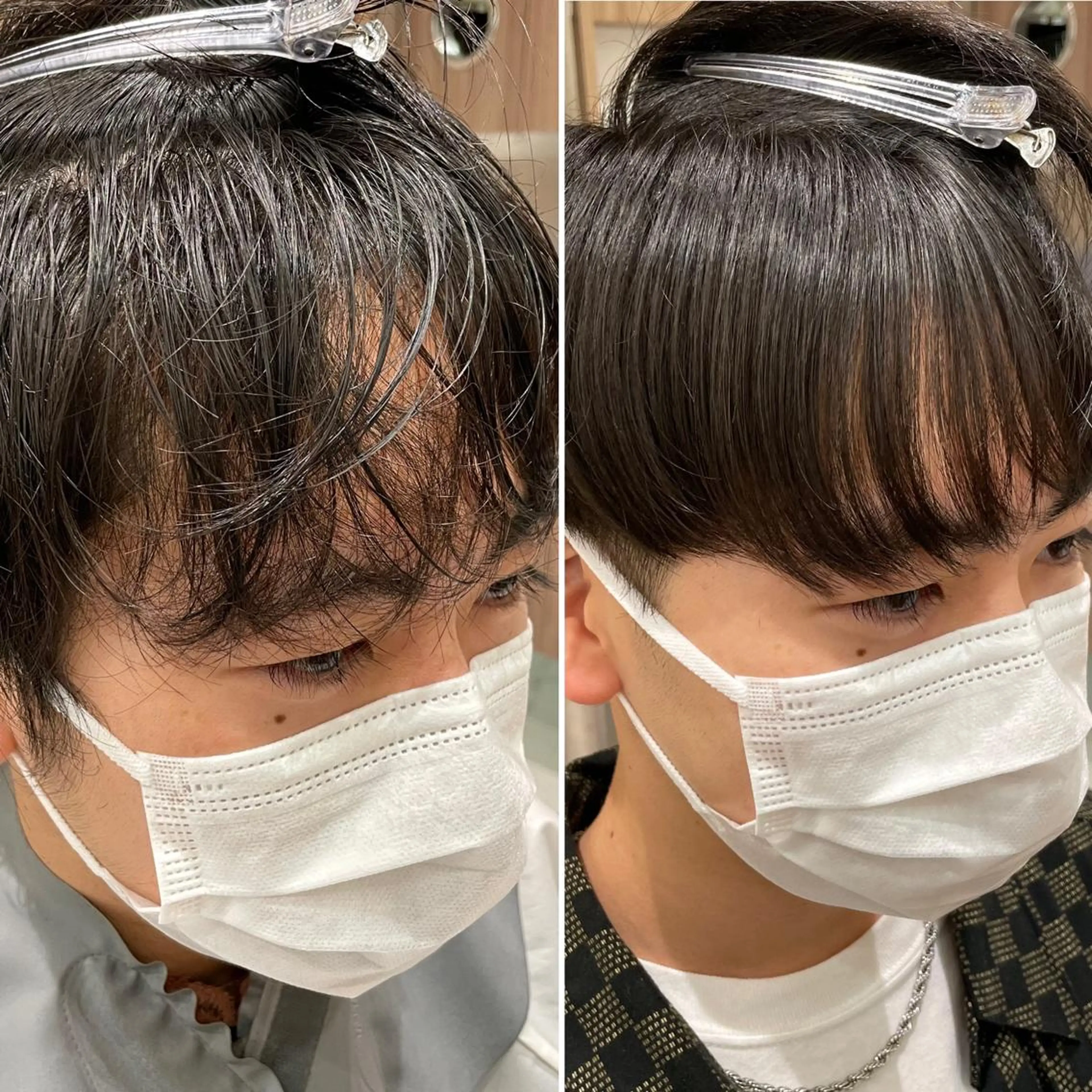 ショート パーマ メンズ カット 縮毛矯正 【メンズ縮毛矯正】 田中秀斗のヘアスタイル