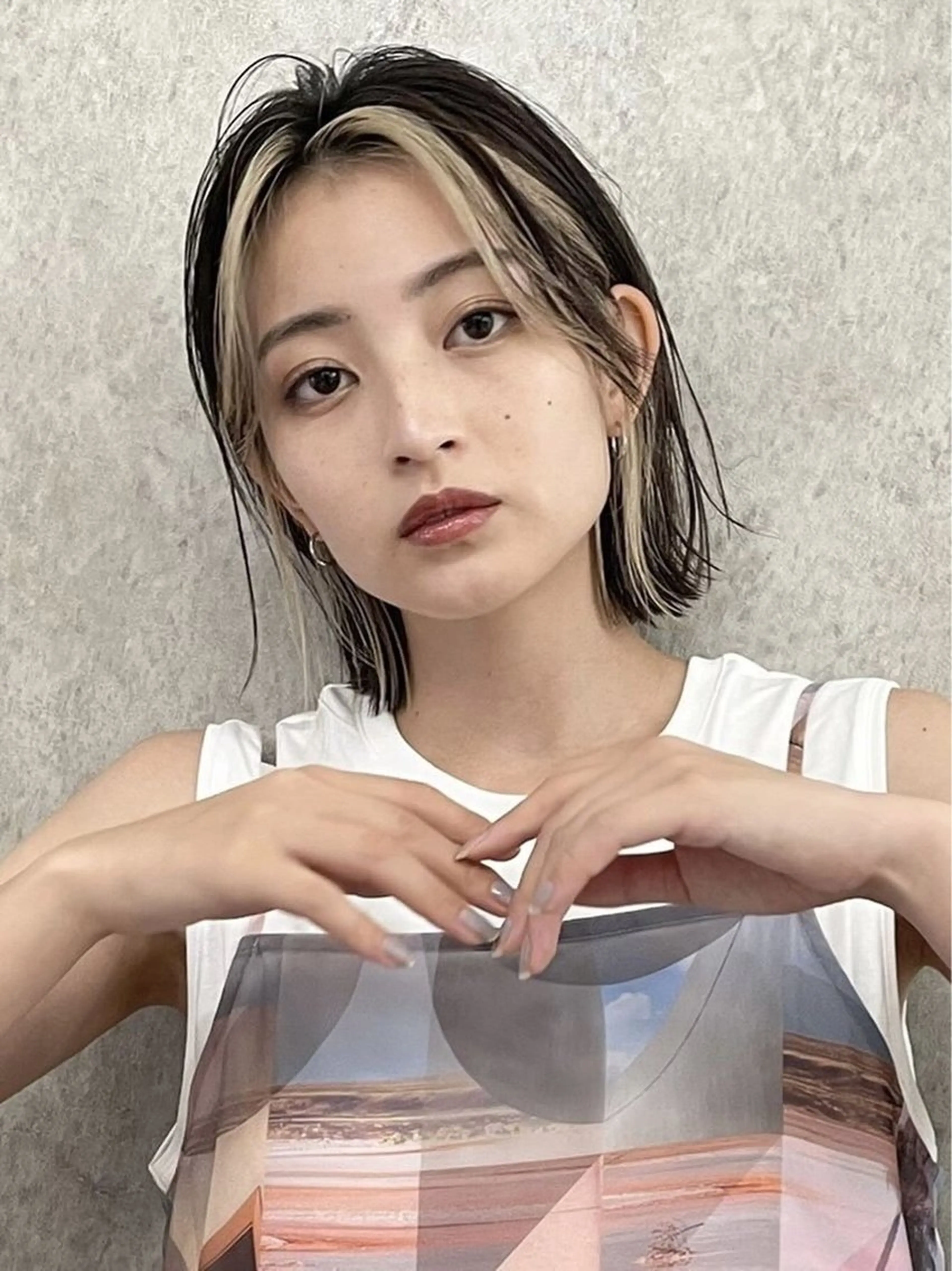 セミロング カット トリートメント fifth リュウセイのヘアスタイル