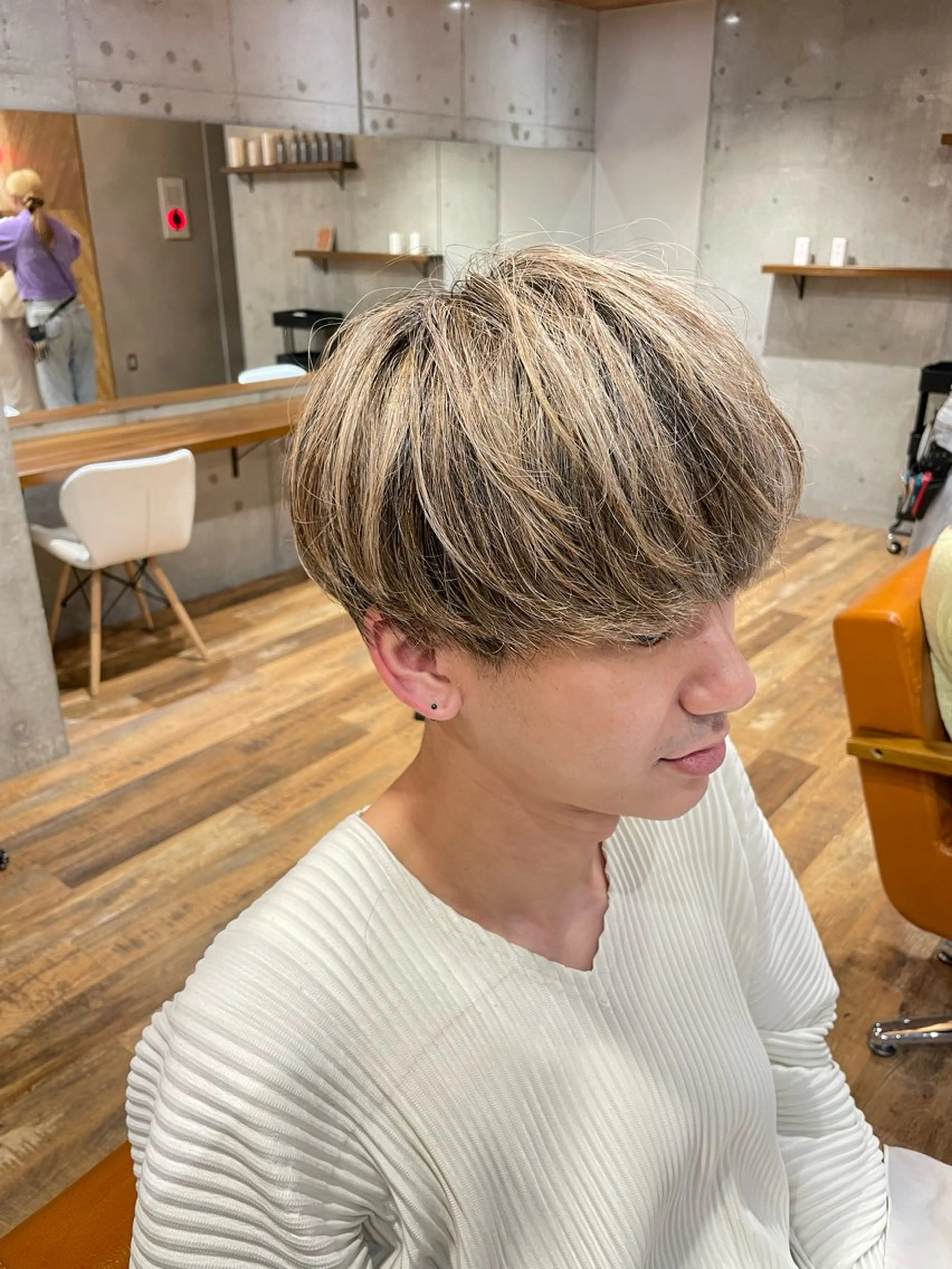 ショート カラー パーマ メンズ カット ヘアカラー トリートメント 🔥メンズ特化パーマ 🦖増田弘明🦖のヘアスタイル