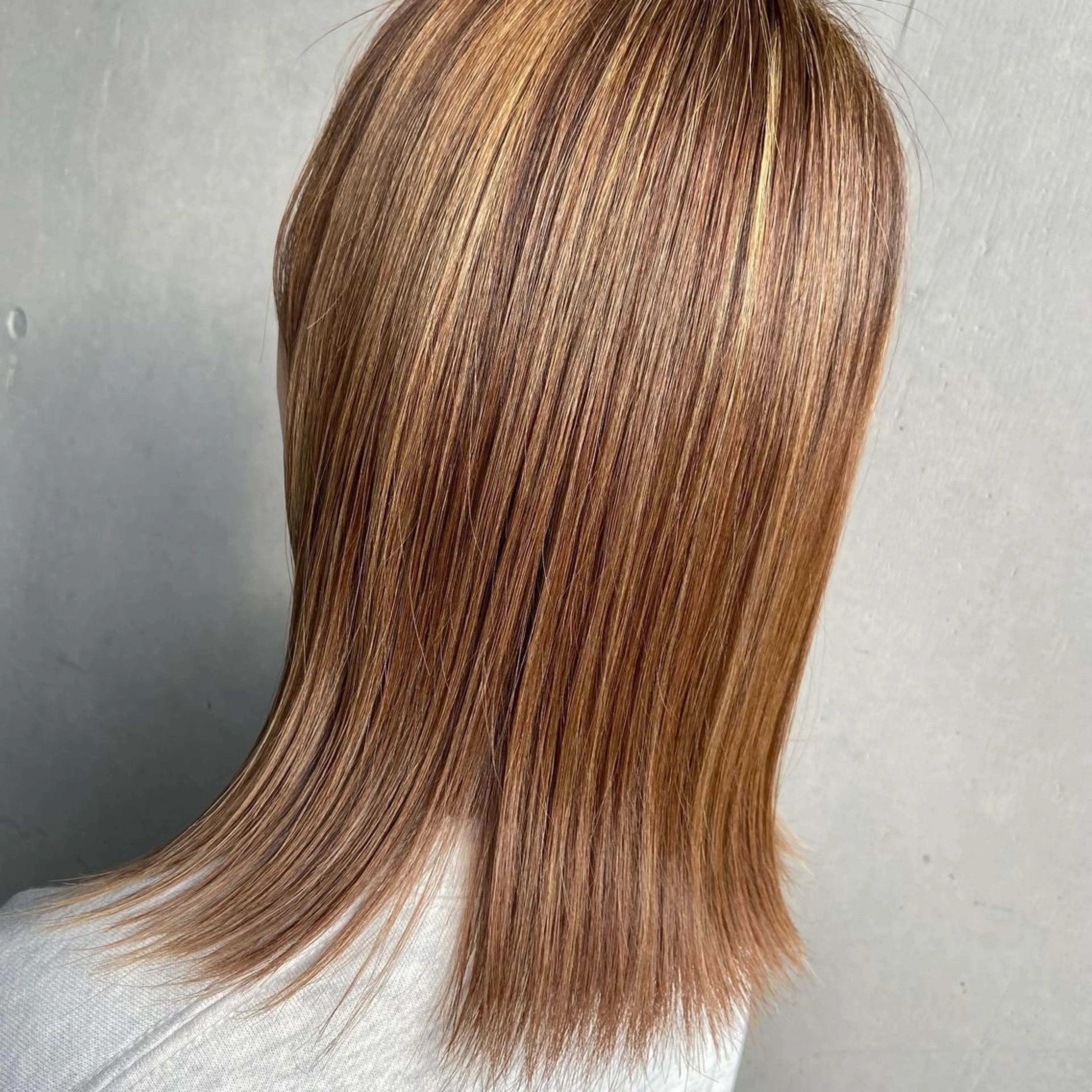 ミディアム カラー バイオレットカラー ヘアカラー トリートメント 大人女性の艶カット カラー/菊池柊真🌟のヘアスタイル