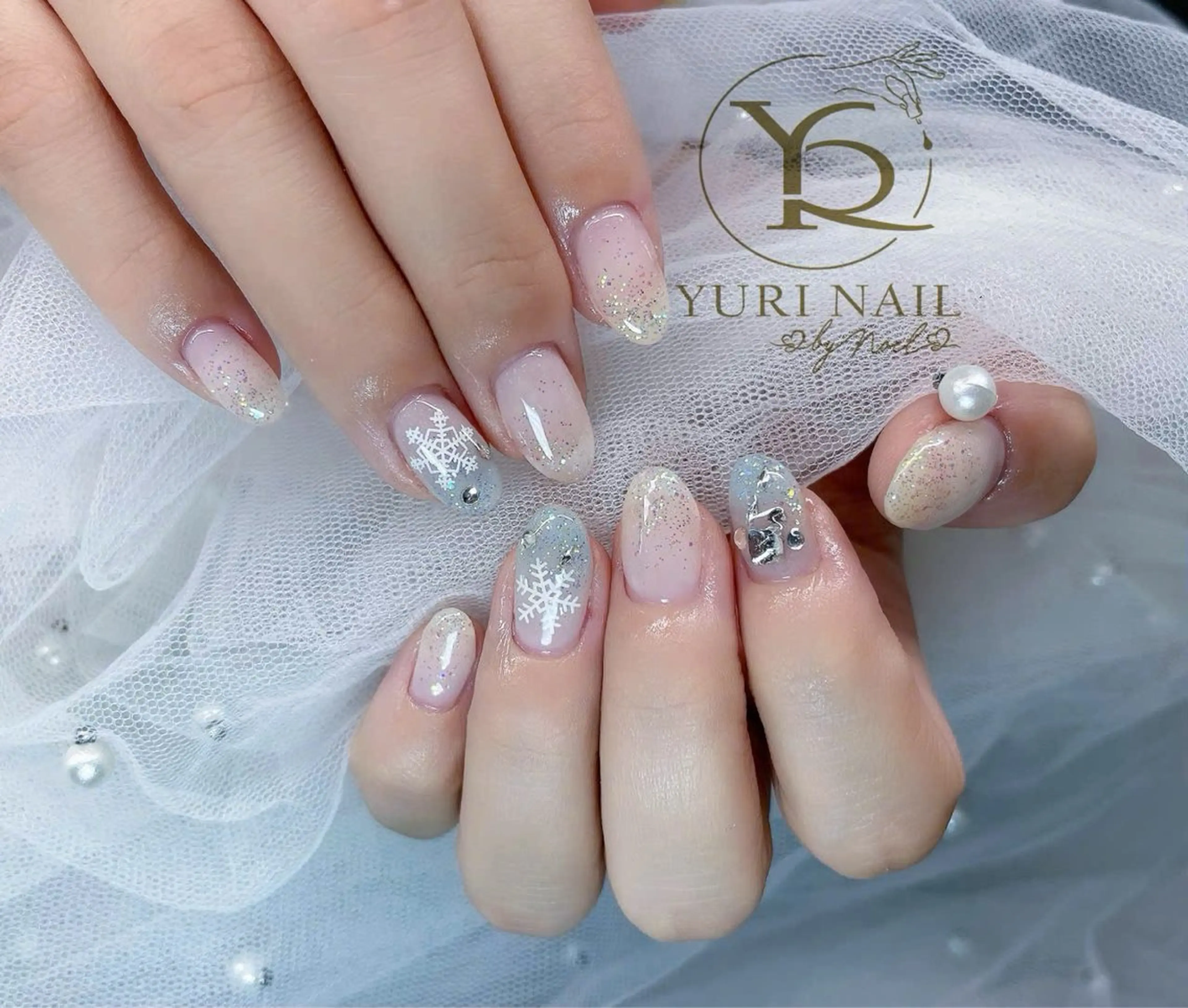 ネイル チークネイル フットネイル 韓国ネイル ニュアンスネイル オフィスネイル YURI Nail NARITAのネイルデザイン