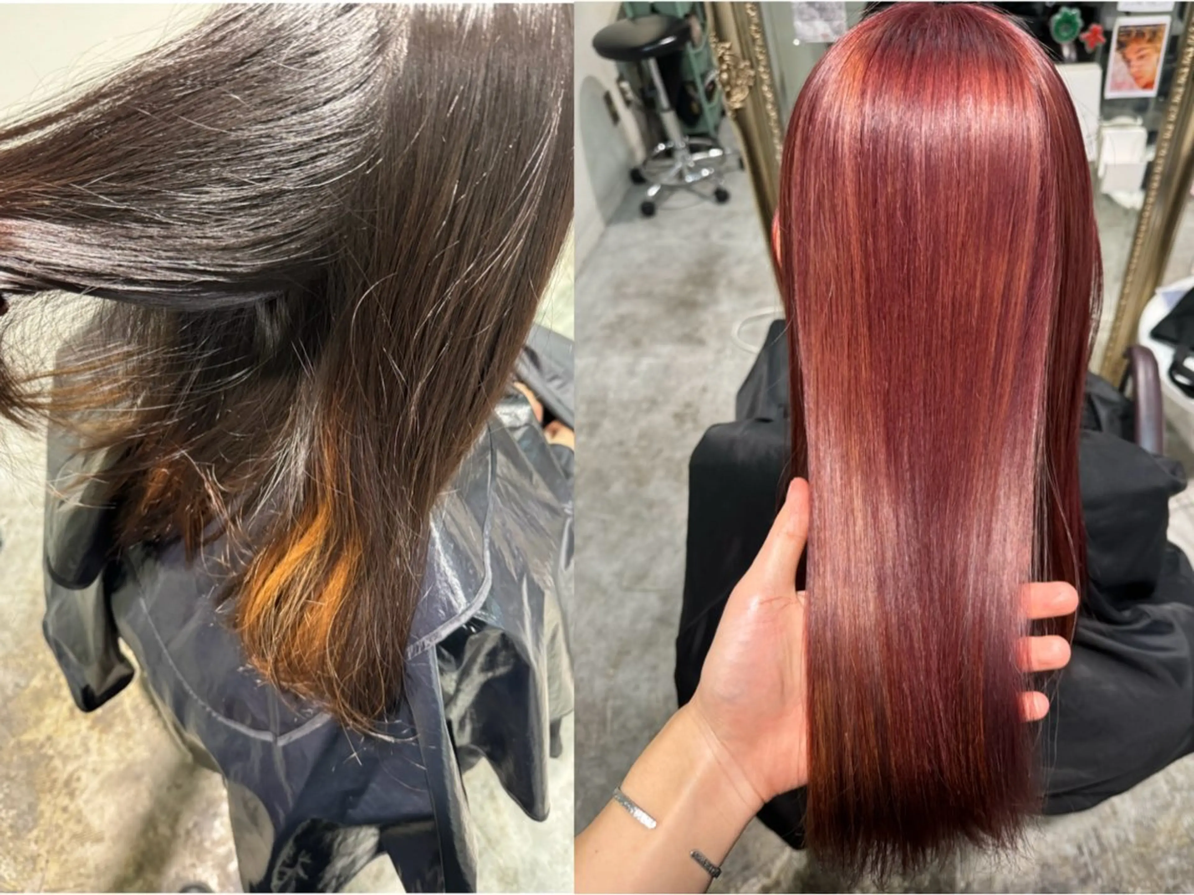 セミロング カラー ブリーチ ケアブリーチ 髪質改善 men'sモテ 髪🫧ｼｵﾝのヘアスタイル