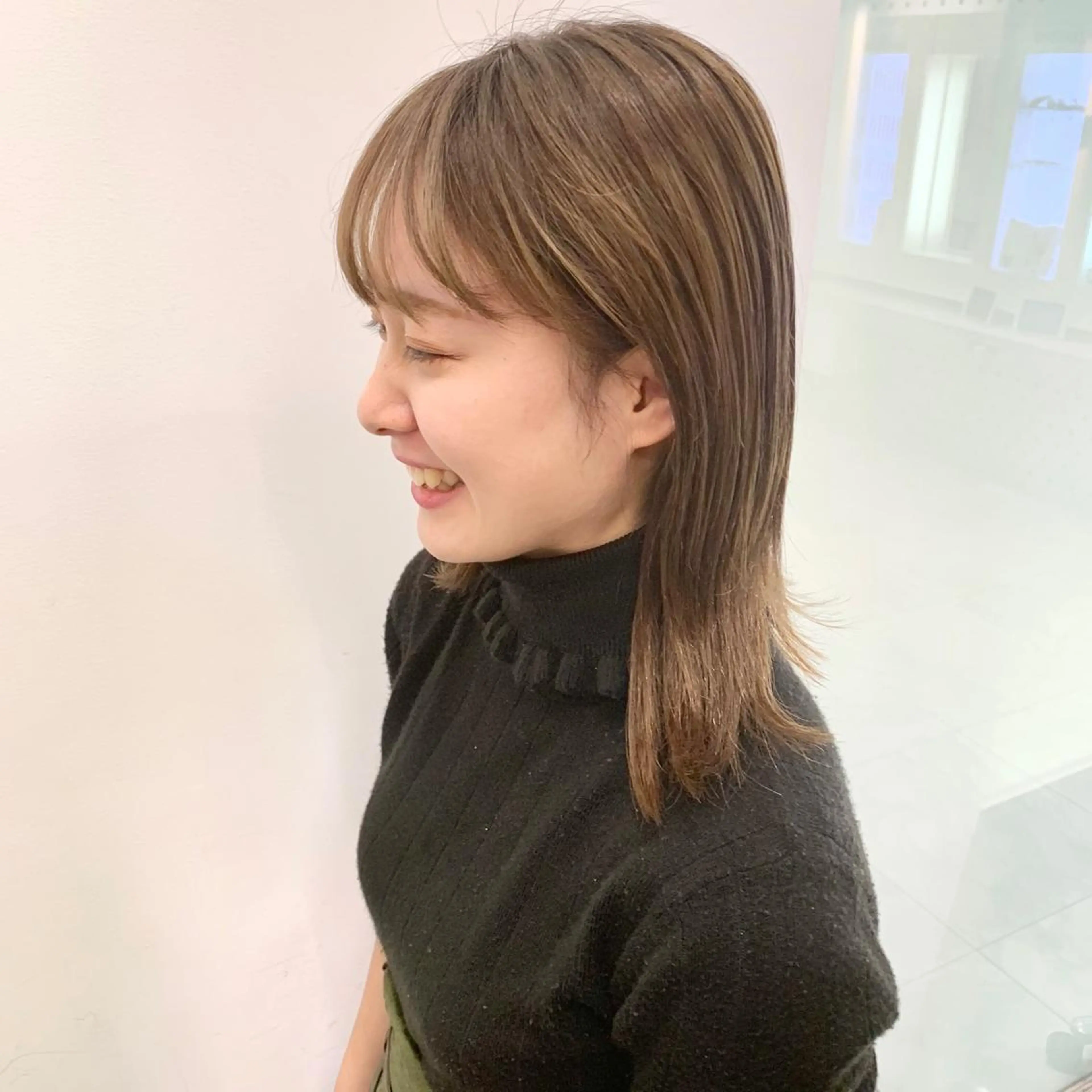 ミディアム デジタルパーマ🫧 韓国風ヘア🫧サクラのヘアスタイル