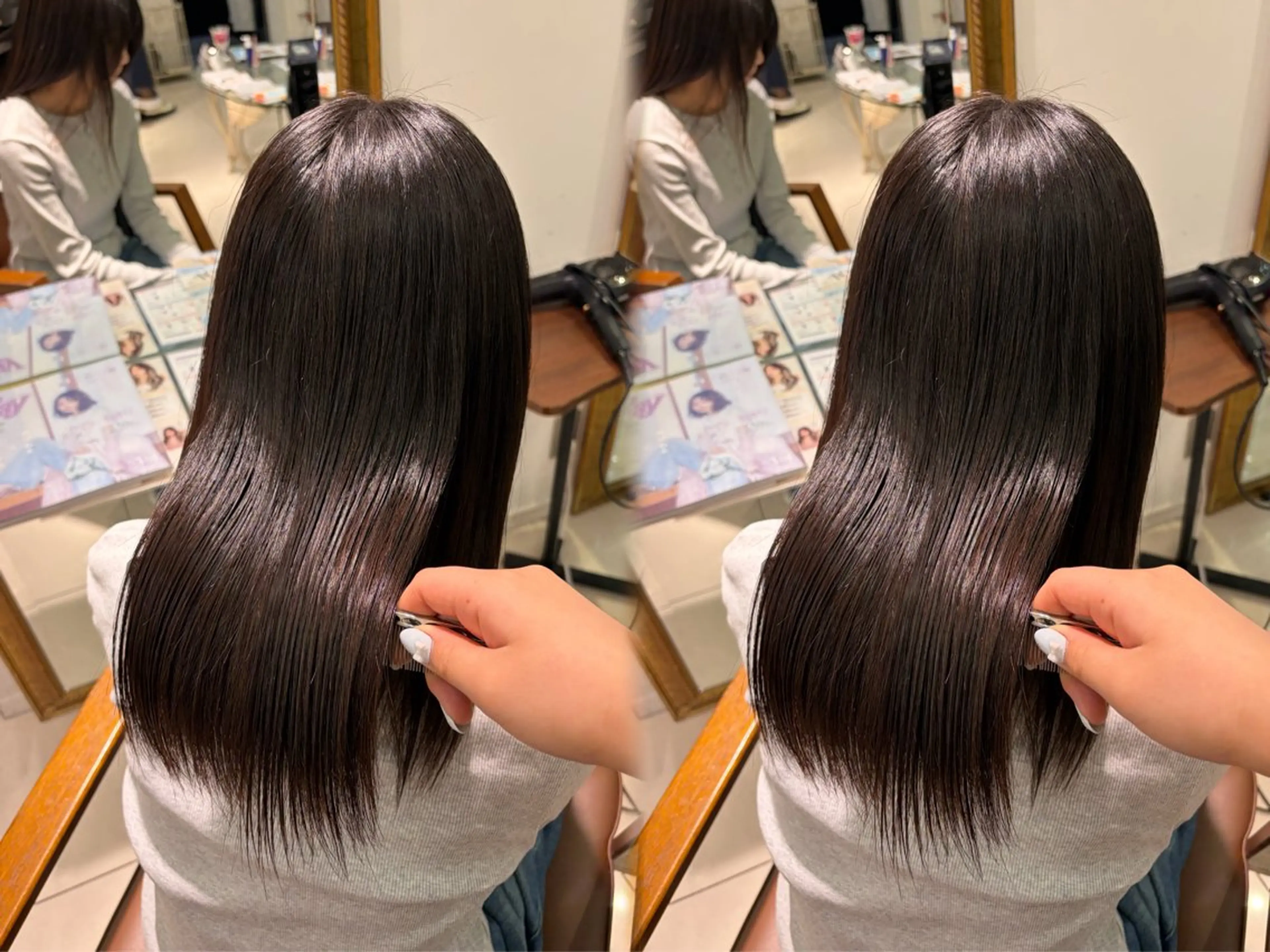 ロング 縮毛矯正 巻ける🫧縮毛矯正 💞はな🎀のヘアスタイル