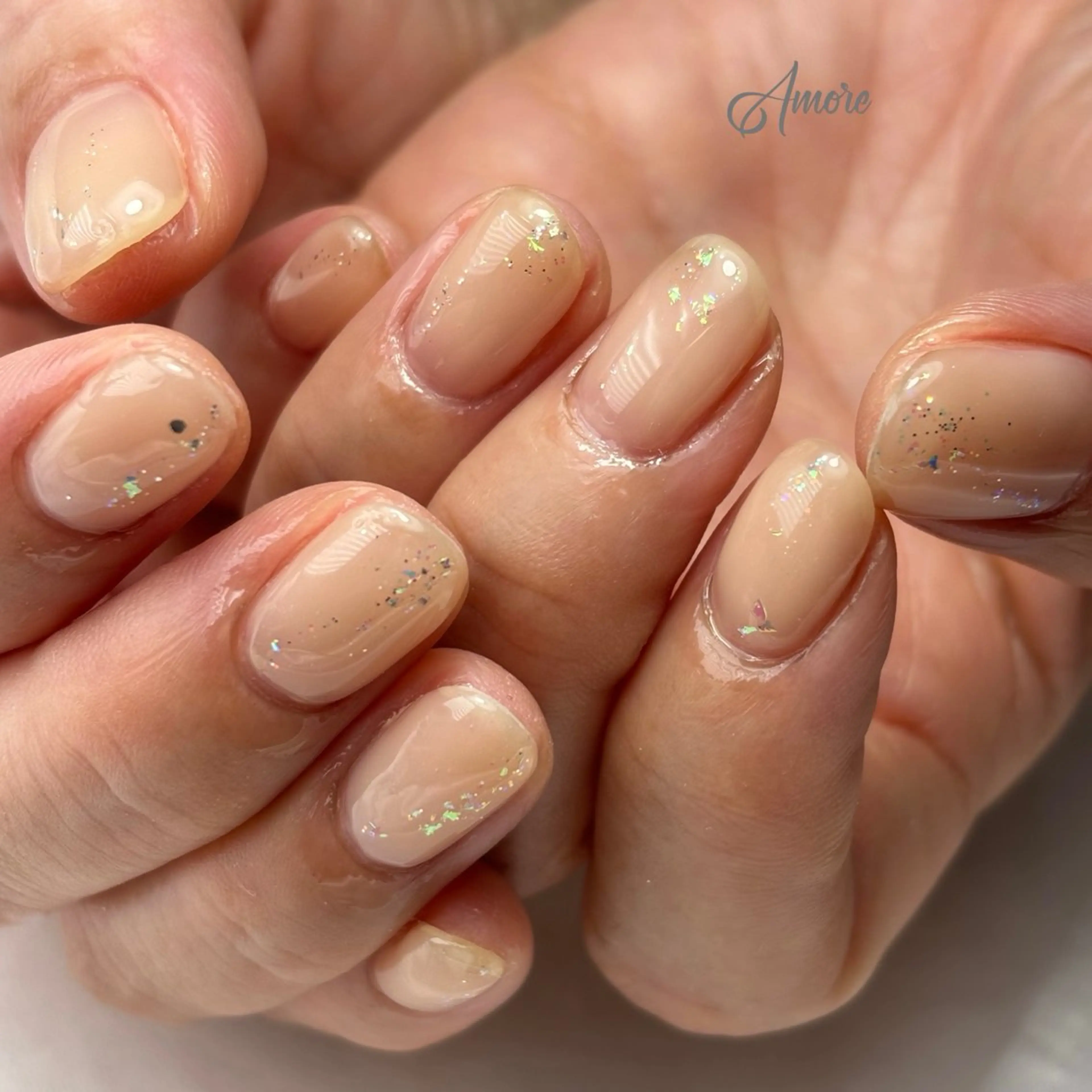 ネイル ジェルネイル キラキラネイル 韓国ネイル マグネットネイル パラジェル You kyehwaのネイルデザイン