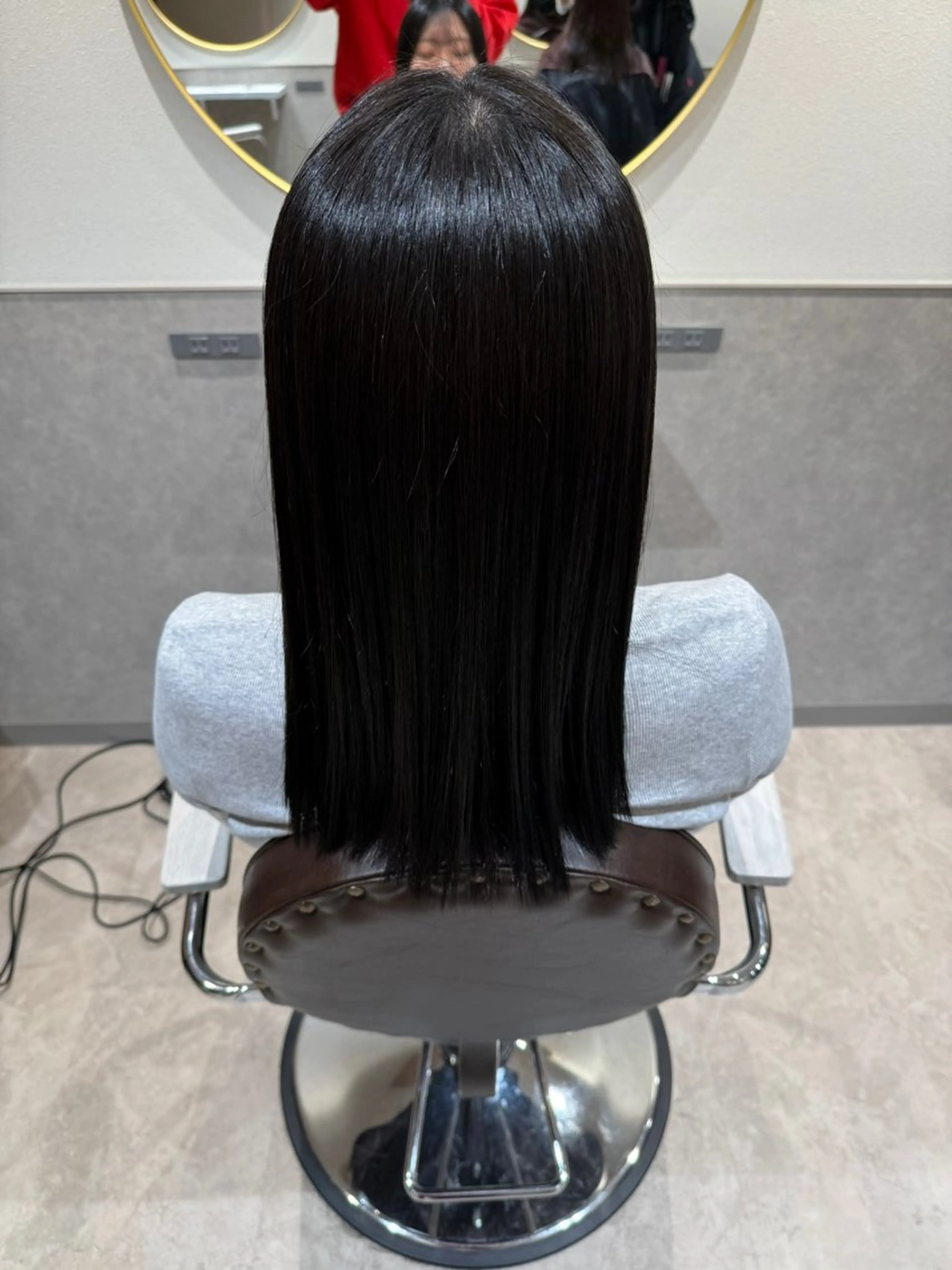 セミロング カラー カット ヘアカラー 縮毛矯正 トリートメント 髪質改善カラー/銀座 /縮毛矯正/森田のヘアスタイル