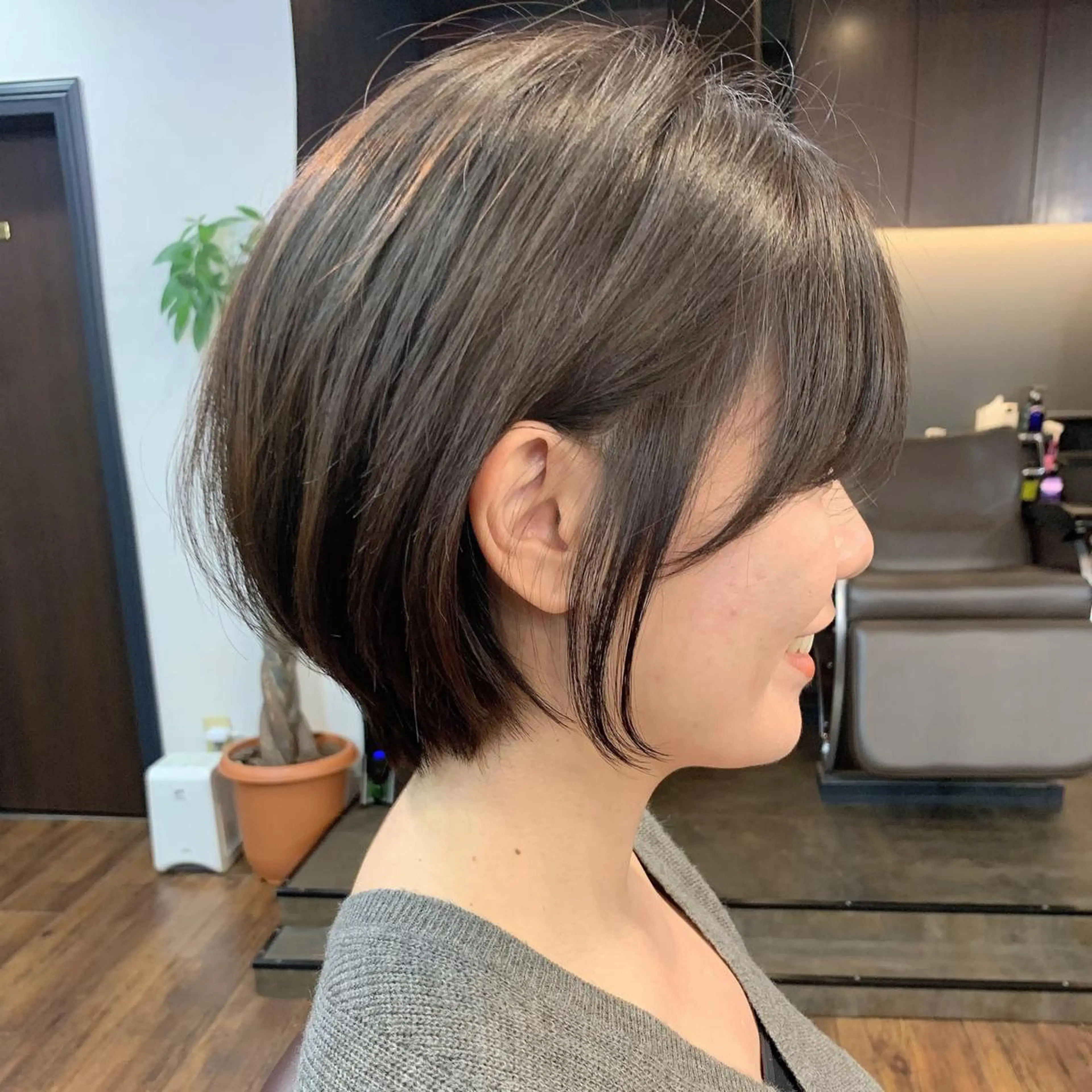 ショート 縮毛矯正/ショート/ レイヤー/畑中正敏のヘアスタイル