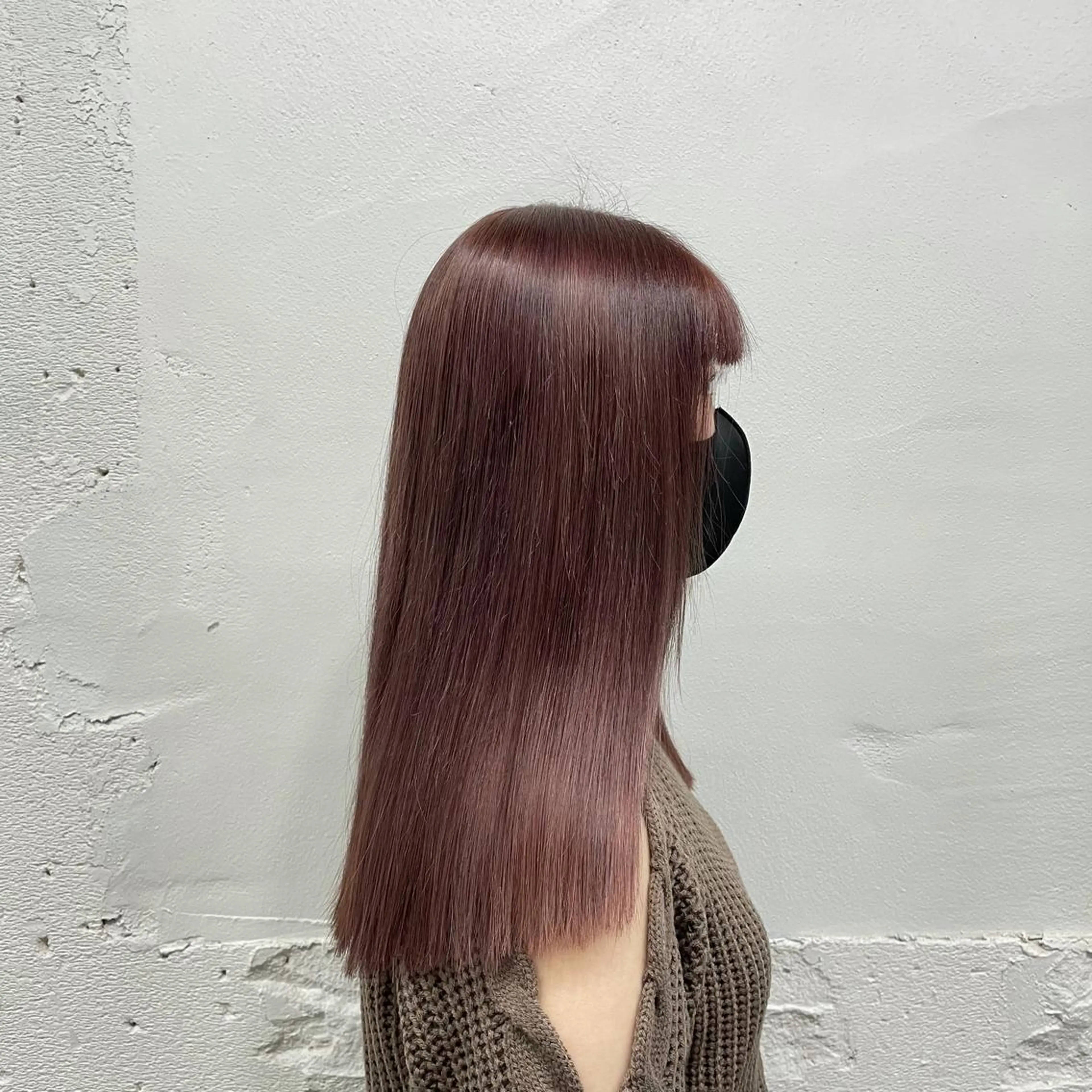 セミロング カラー シールエクステ バレイヤージュ ミストバング ブラウンカラー ダブルカラー カット ヘアカラー トリートメント 🧡艶髪ちゅるん髪 🫧🧡YUKI❄️のヘアスタイル